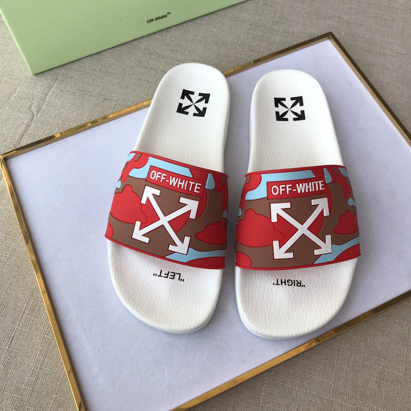 OFF White Mens Women Sandals Gr. 36-46