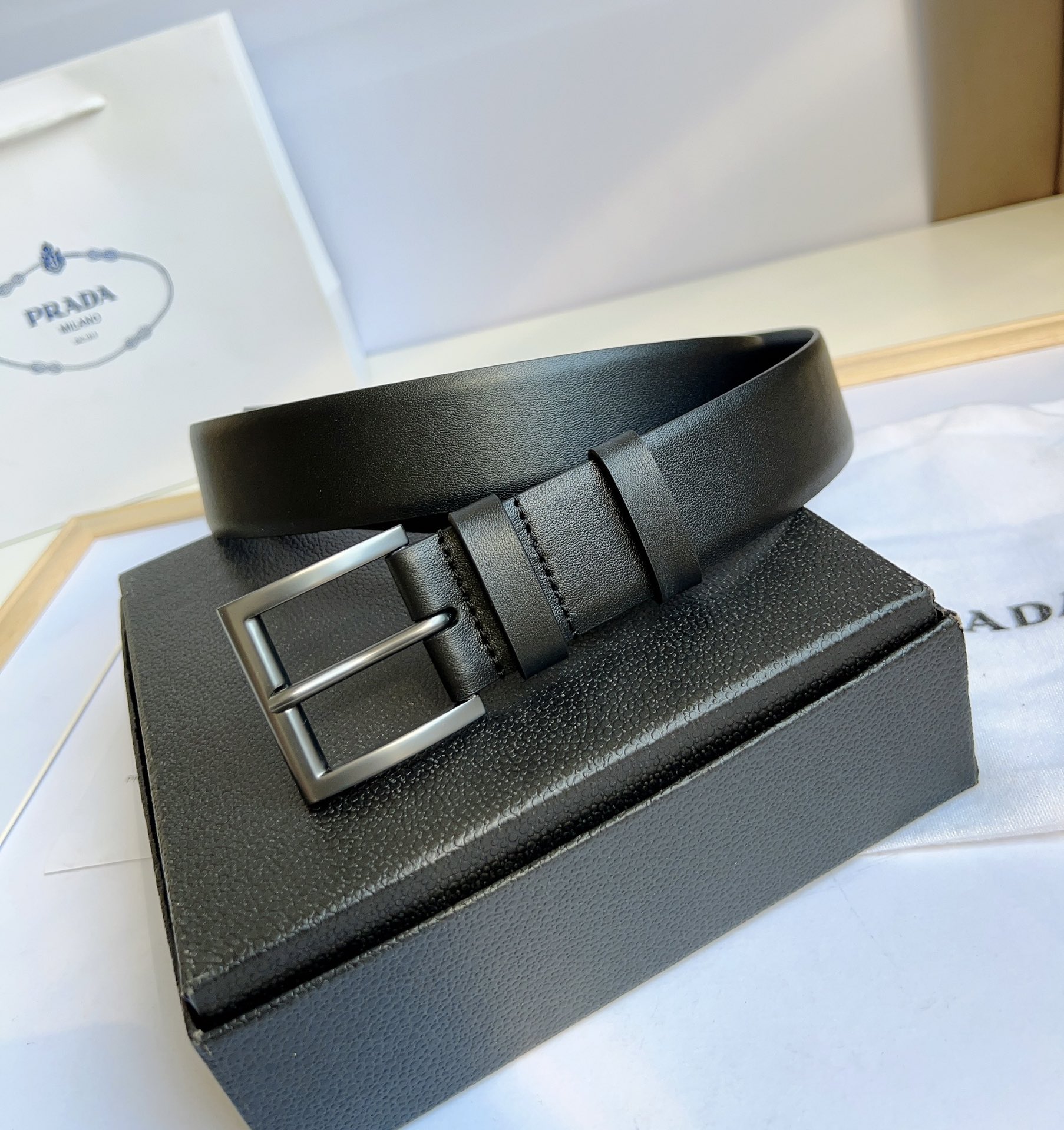 Prada Men Belt Width 3.5cm