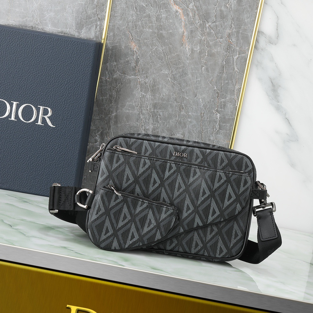 Dior CD Diamond Men Shoulder Bags Size 23*16.5*4cm