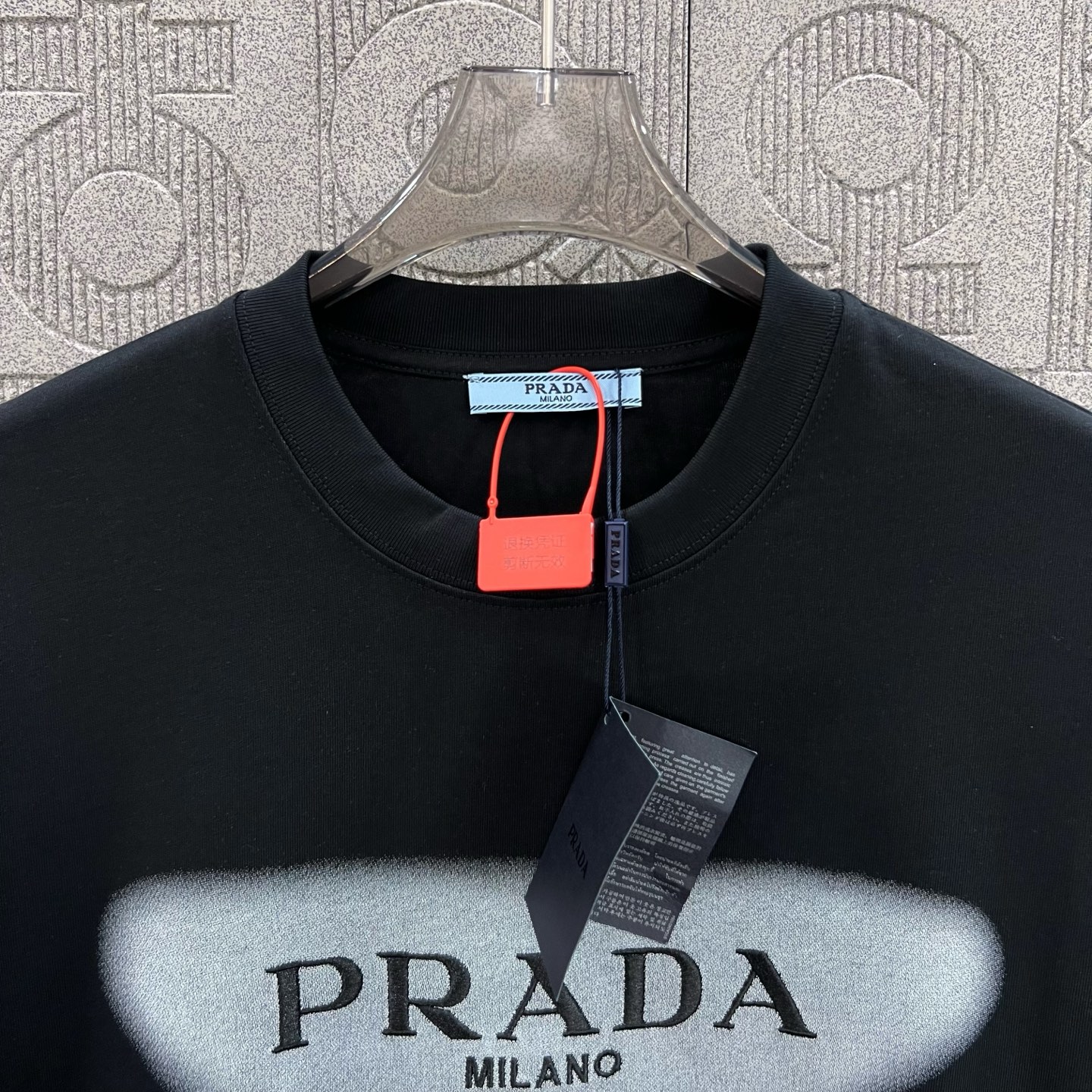 Prada T Shirt  Embroider Logo Size XS-L