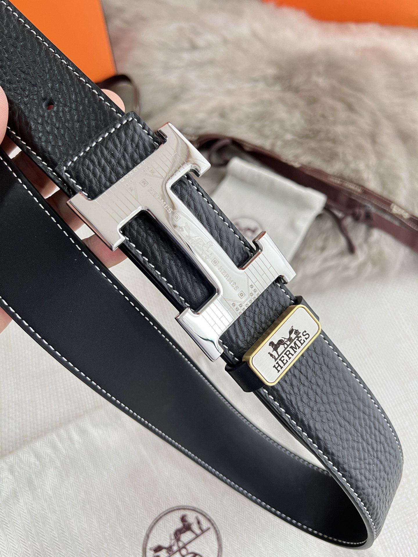 Hermes Men Belt Width 3.8cm