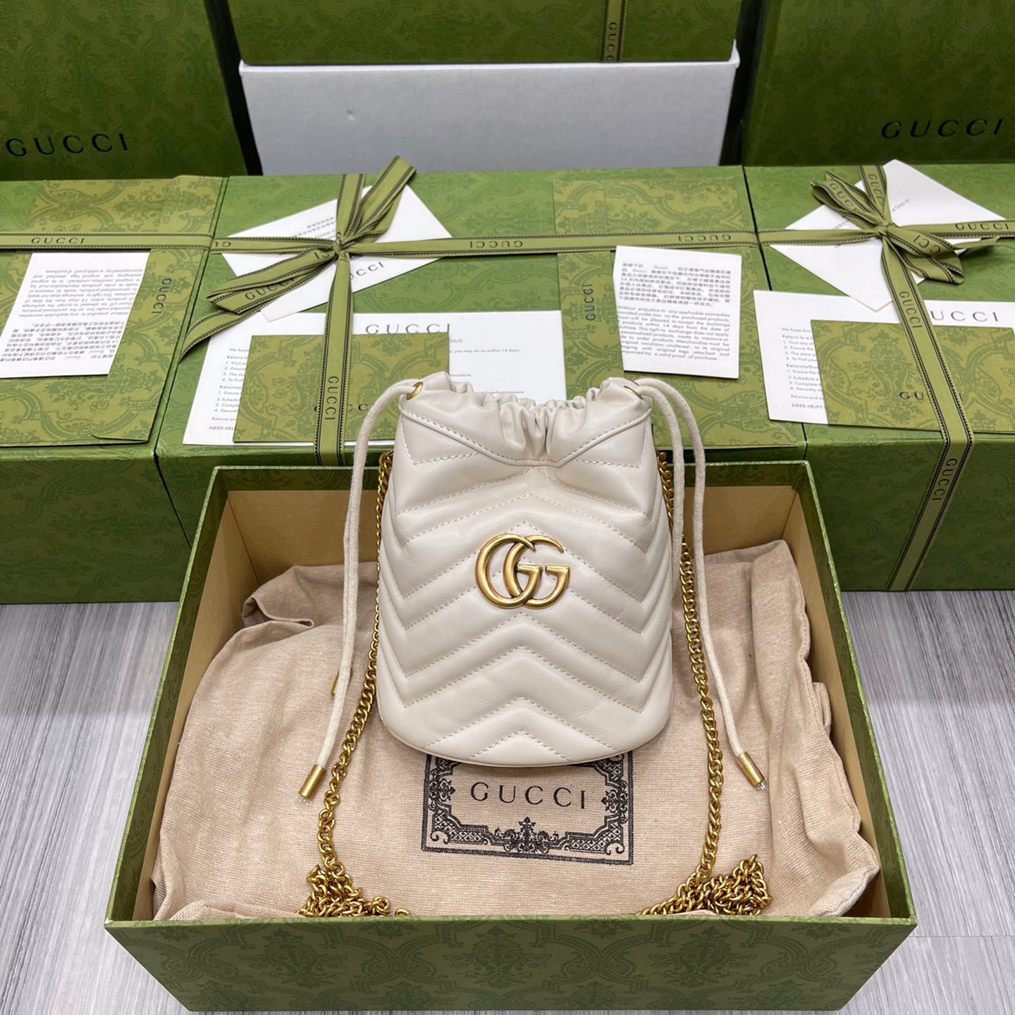 Gucci GG Marmont Bucket Bags For Women Size 17*13cm