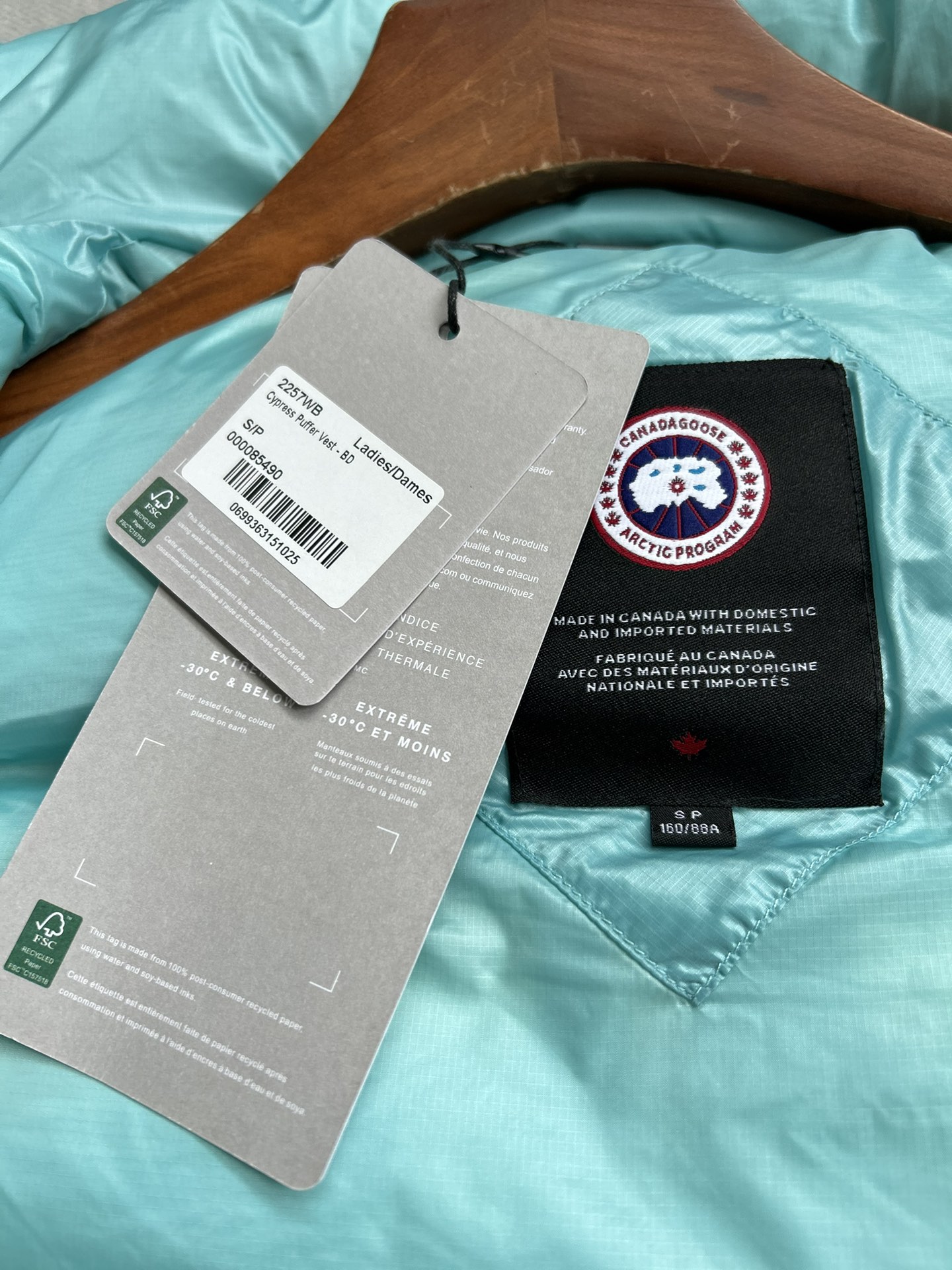 Canada Goose E2257WB Cypress Women Winter Vest Size XS-XL