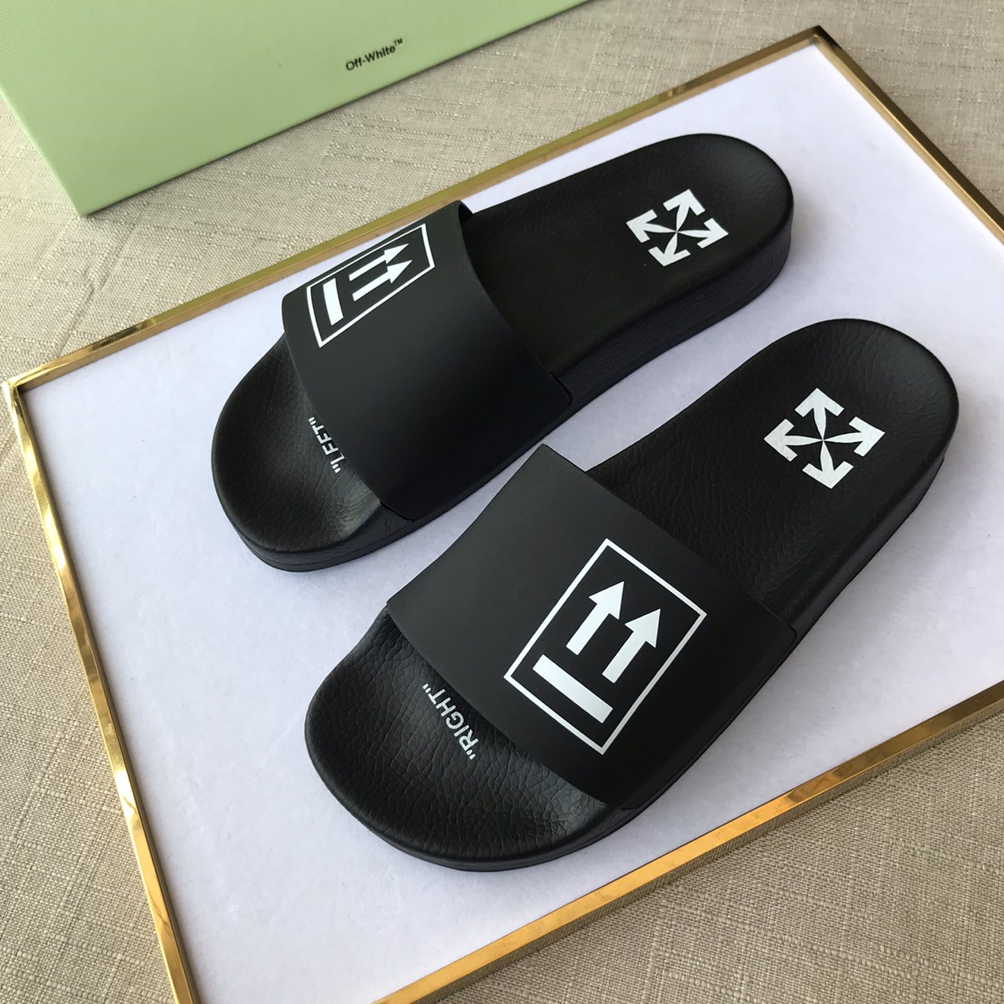 OFF White Mens Women Sandals Gr. 36-46