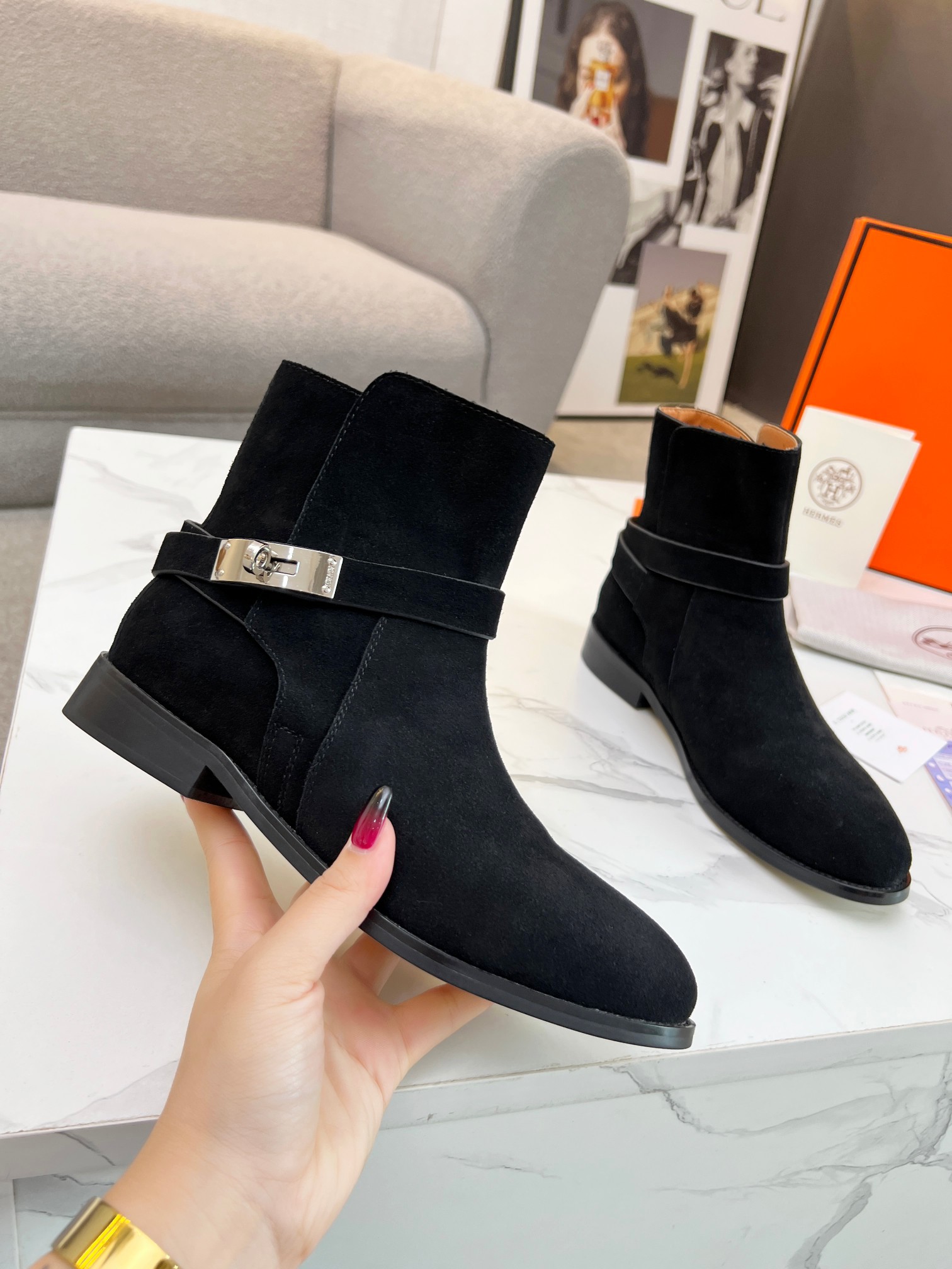 Hermes Women Kelly Boots Size 36-41