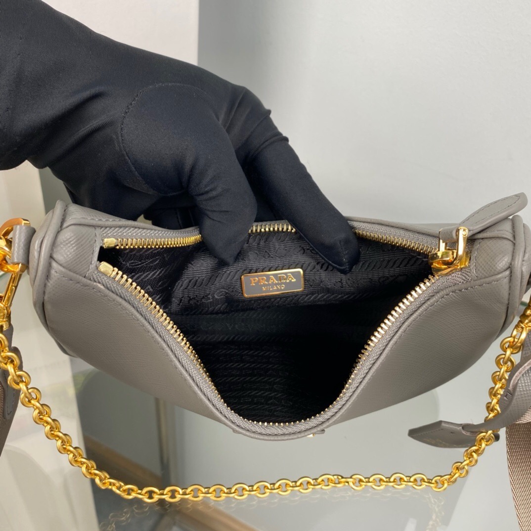 Prada 1BH204 Redition 2005 Women Bags Leather 22*18*6cm