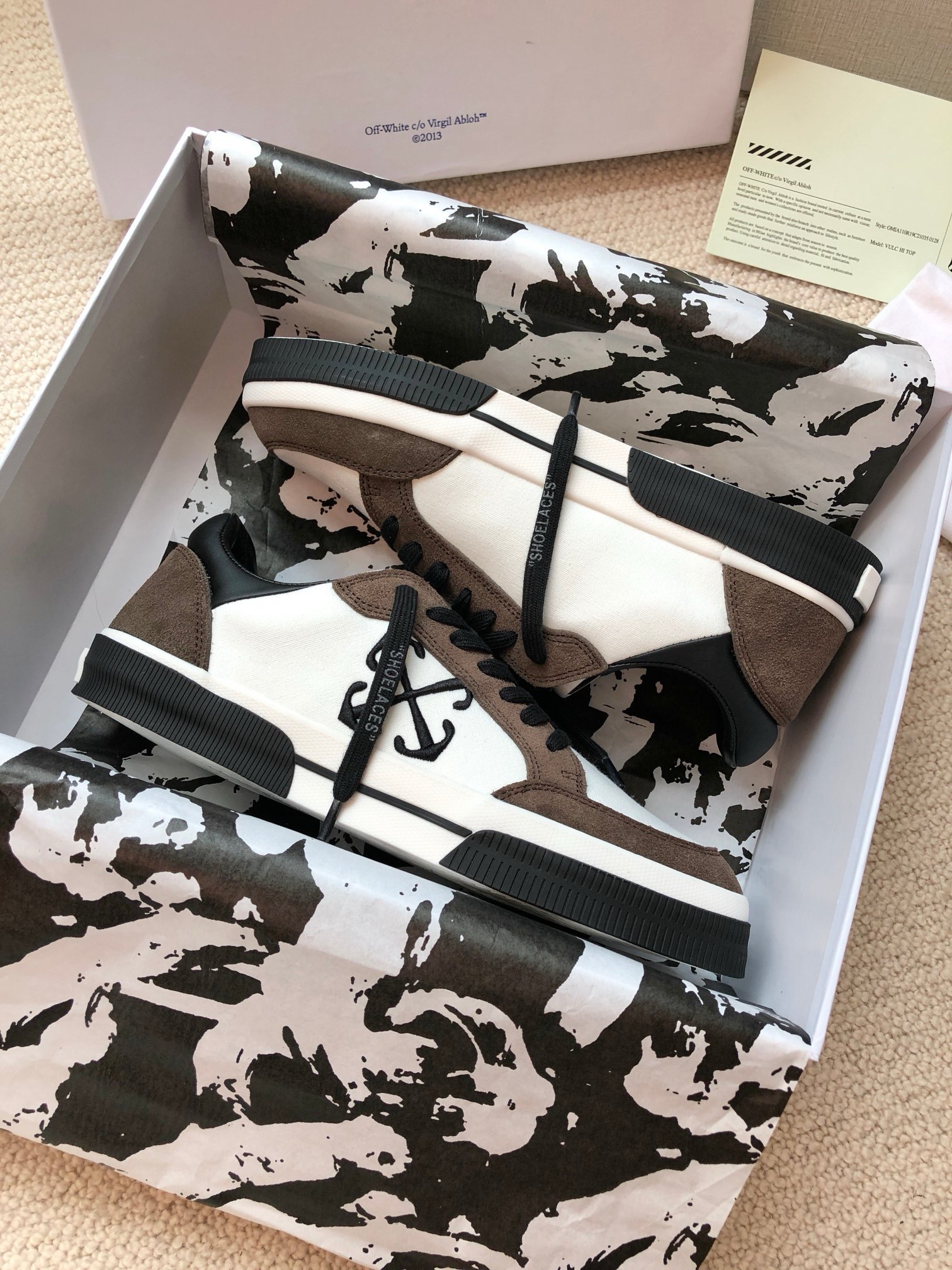 OFF White 2024ss New Low Vulcanized Sneaker Size 36-45