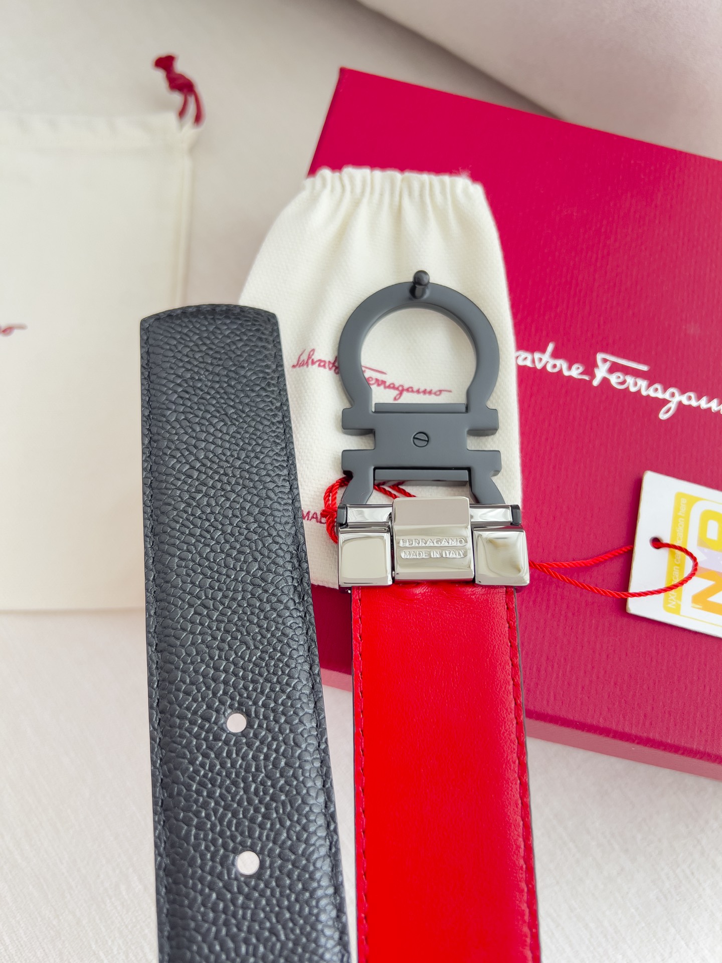 Ferragamo Men Belt Width 3.5cm