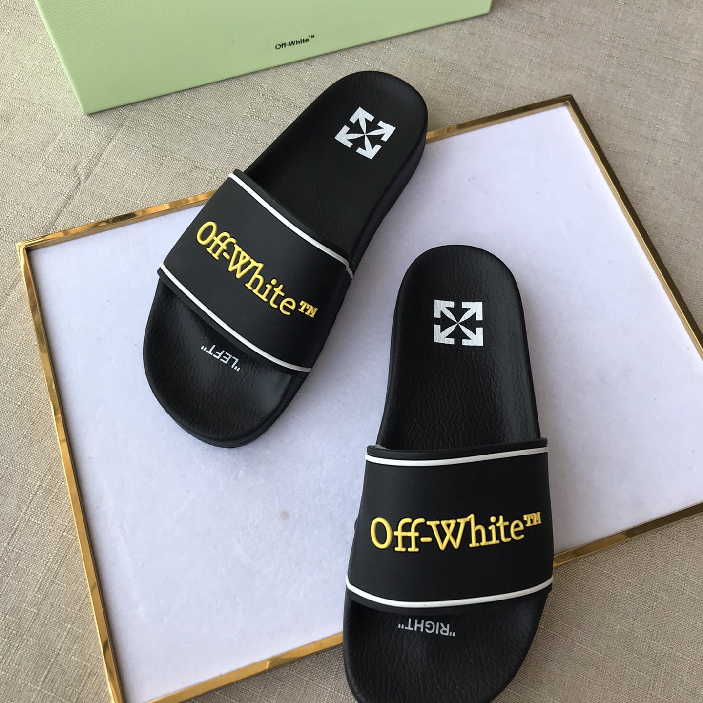 OFF White Mens Women Sandals Gr. 36-46