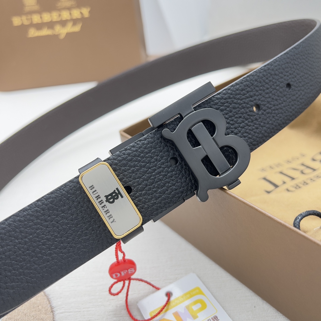 Burberry Men Belt Width 3.5cm