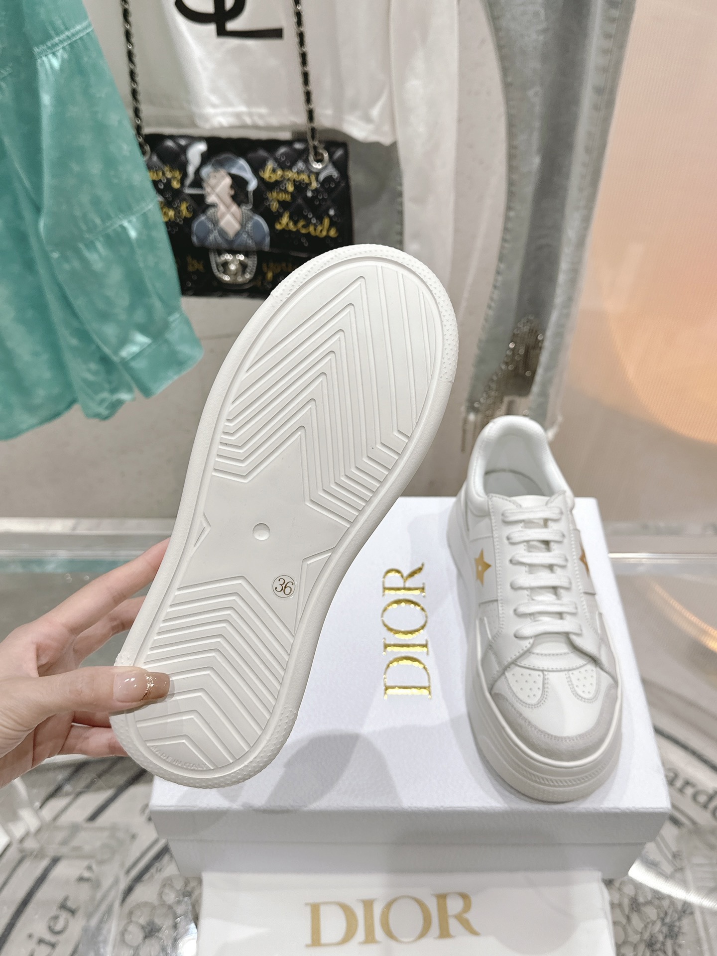 Dior Star Sneaker mit Plateausohle Size 36-41