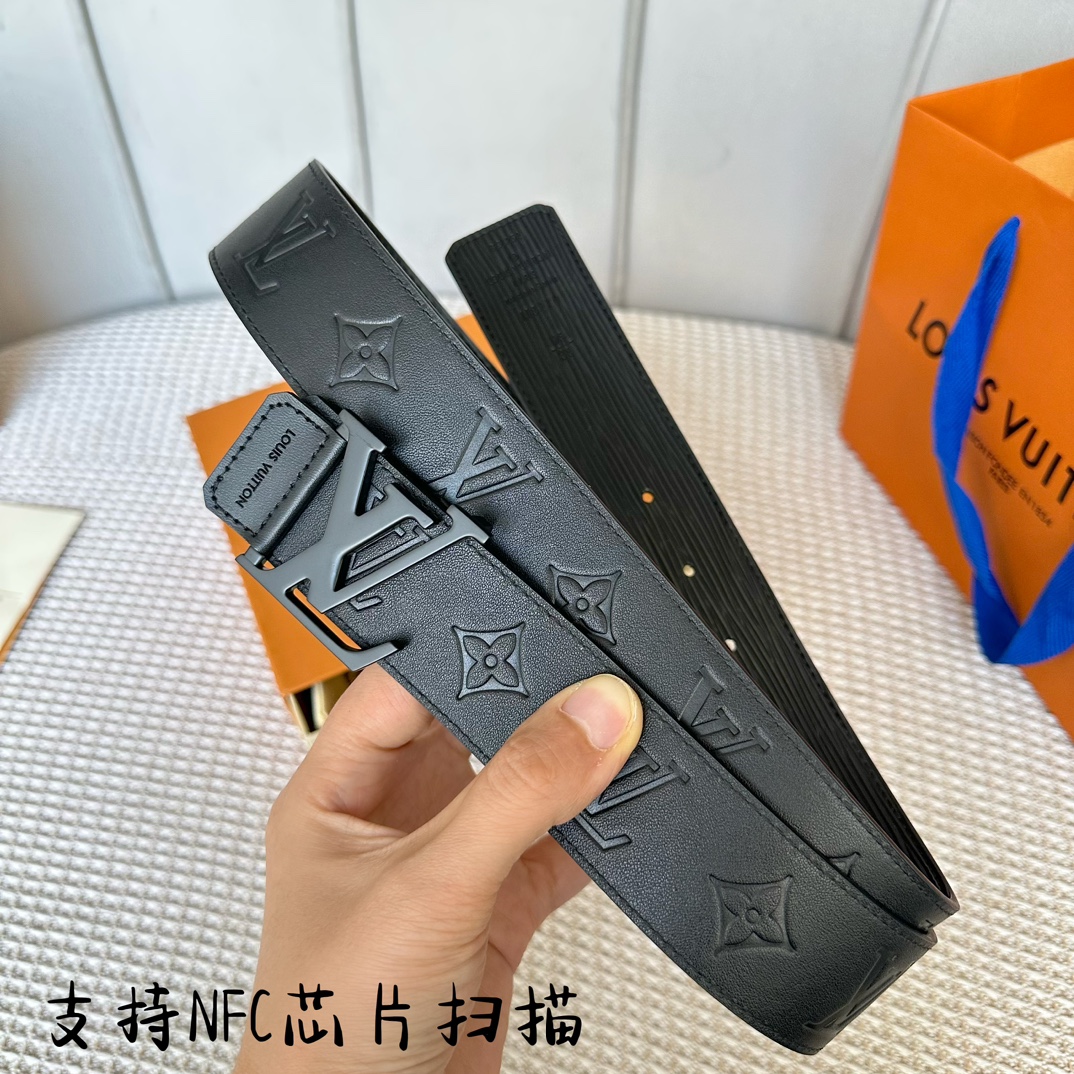Louis Vuitton Men Belt Width 4cm