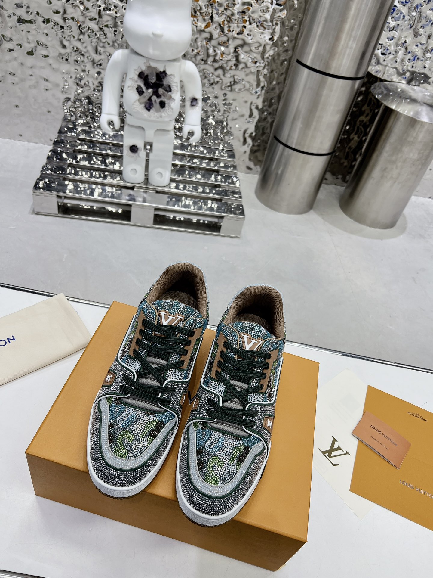 Louis Vuitton LV Trainer Diamond Sneaker Size 36-46