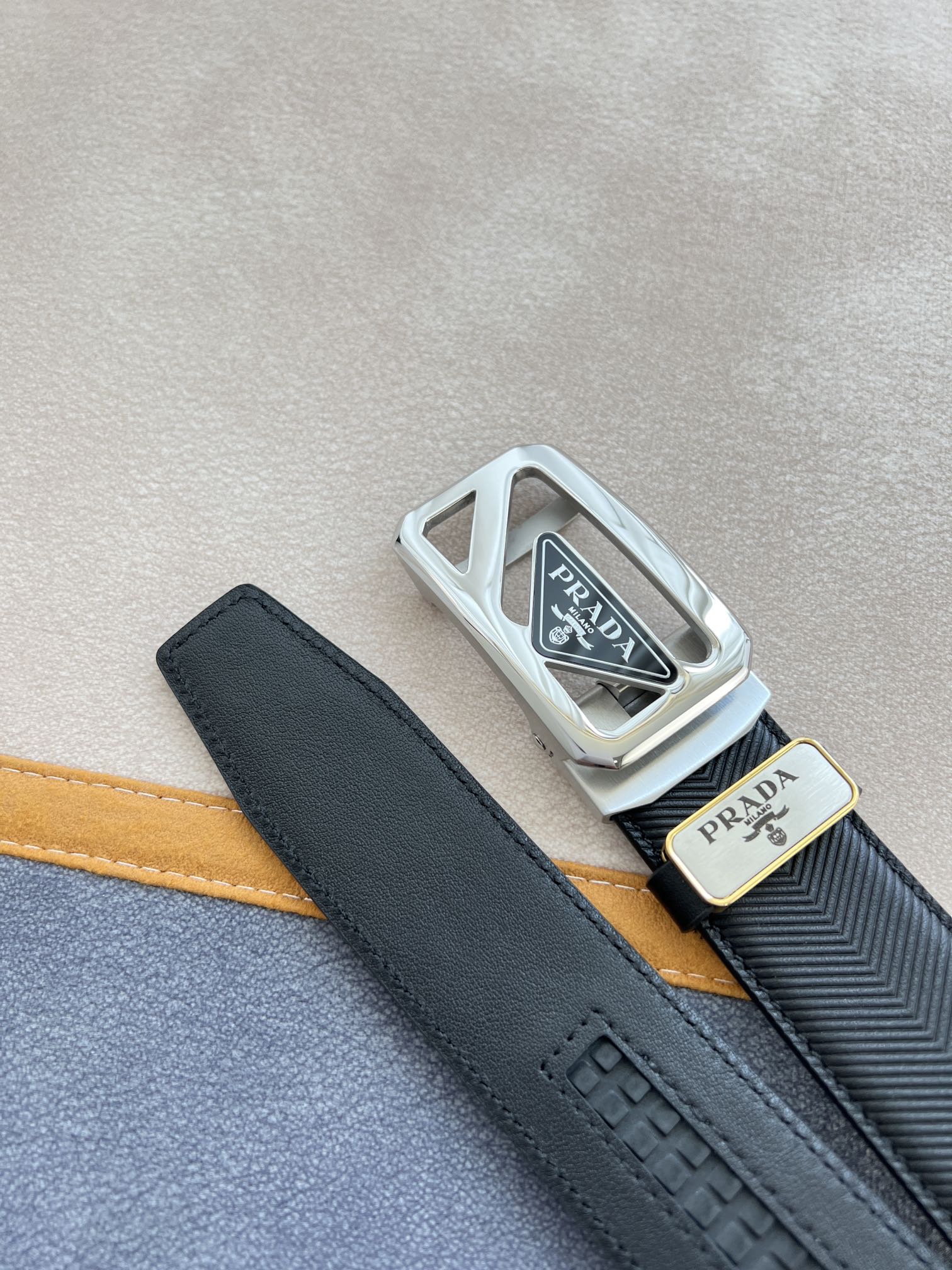 Prada Men Belt Width 3.5cm