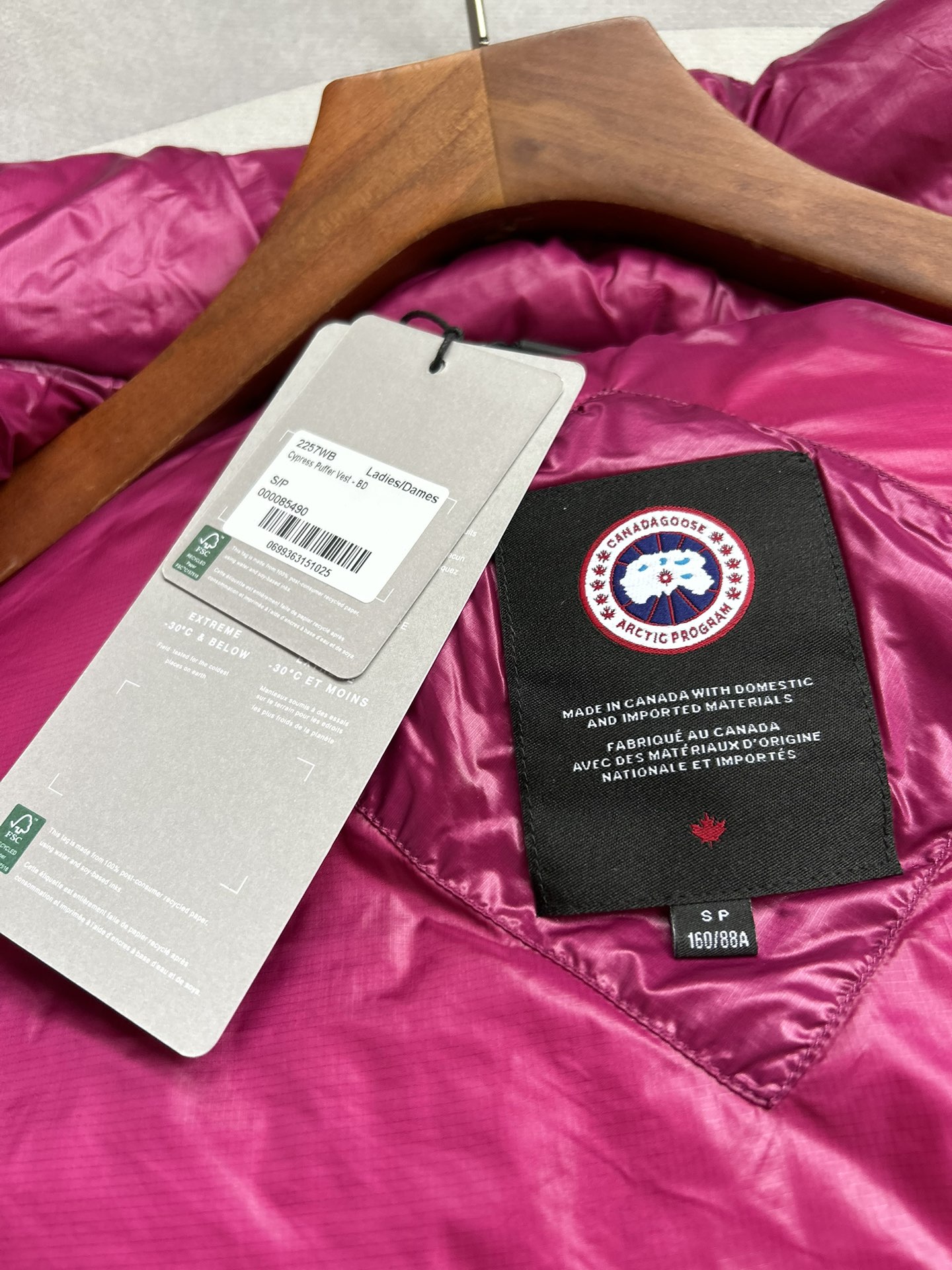 Canada Goose E2257WB Cypress Women Winter Vest Size XS-XL