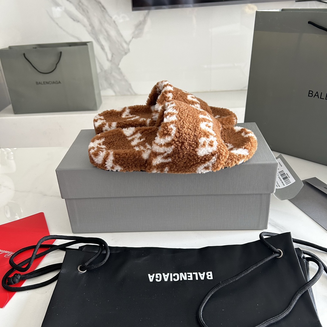 Balenciaga 23FW New Winter Slippers Size 35-41