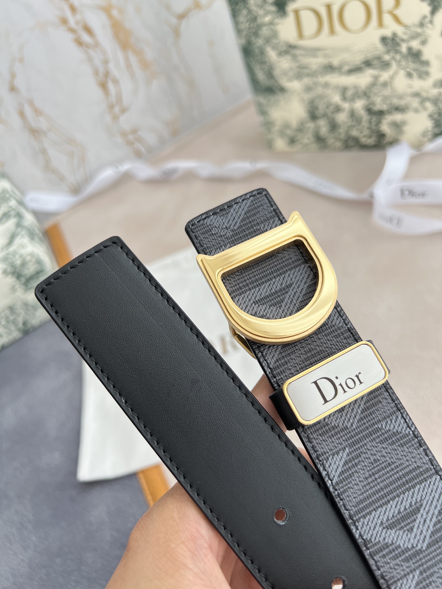 Dior Men Belt Width 3.5cm