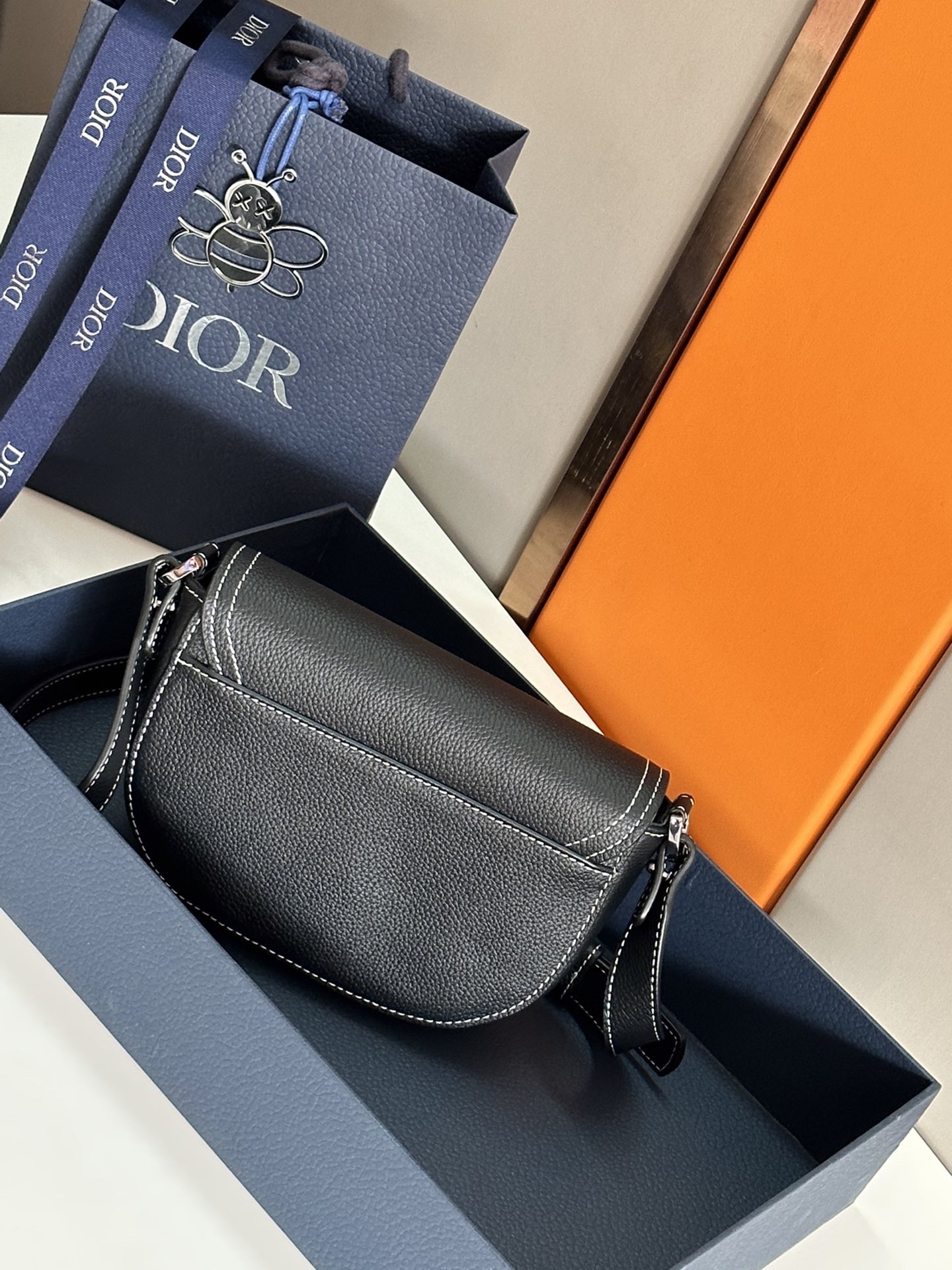 Dior Oblique Men Shoulder Bags Size 19.5*13*4.3cm