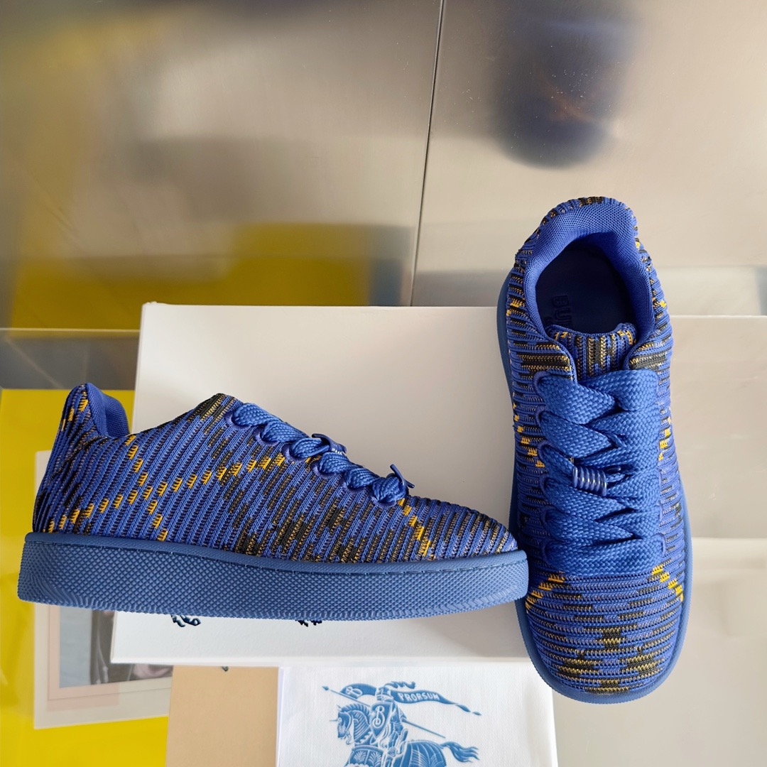 Burberry 2024 New Check Knit Box Sneaker Size 36-45