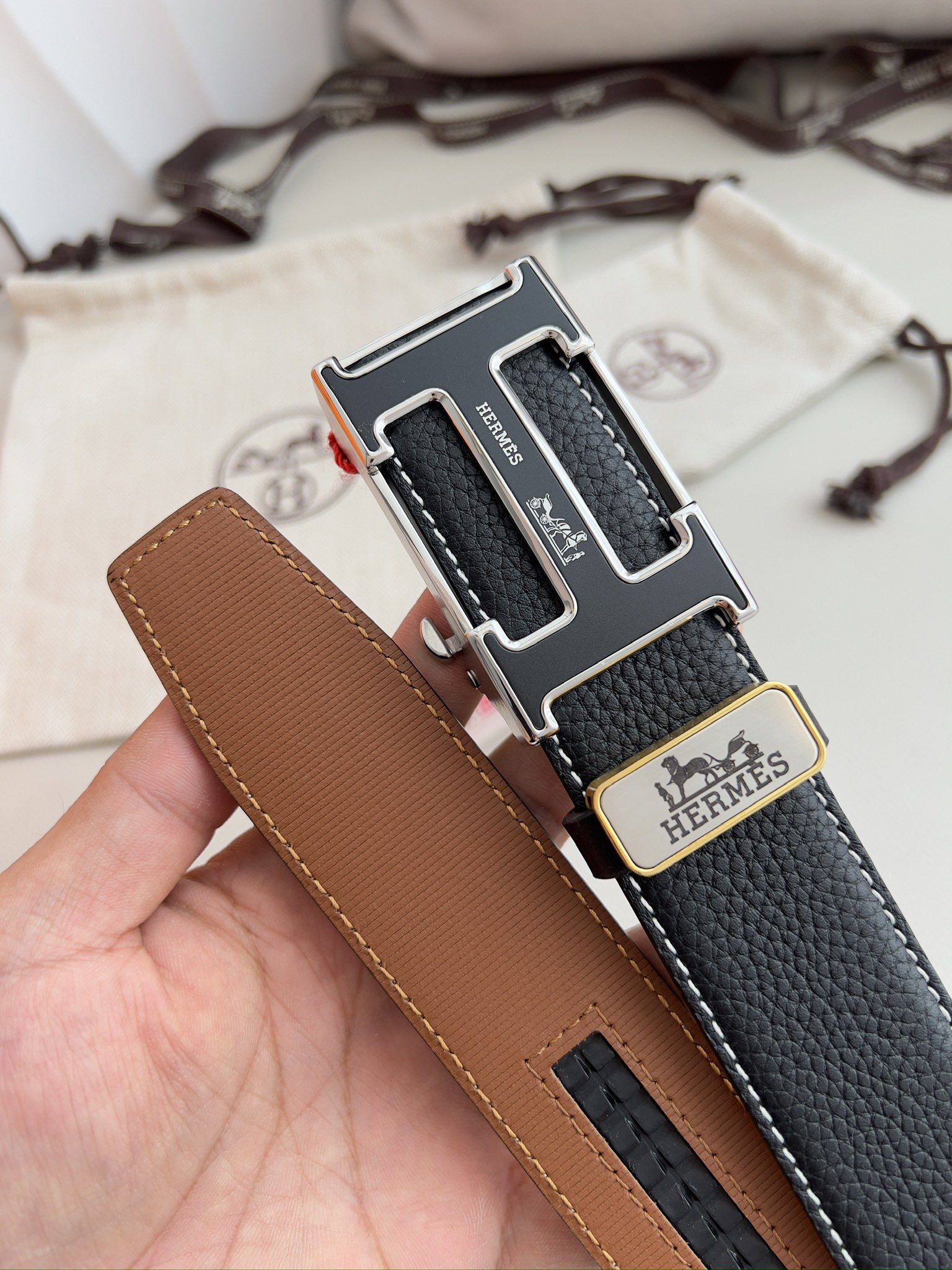 Hermes Men Belt Width 3.5cm