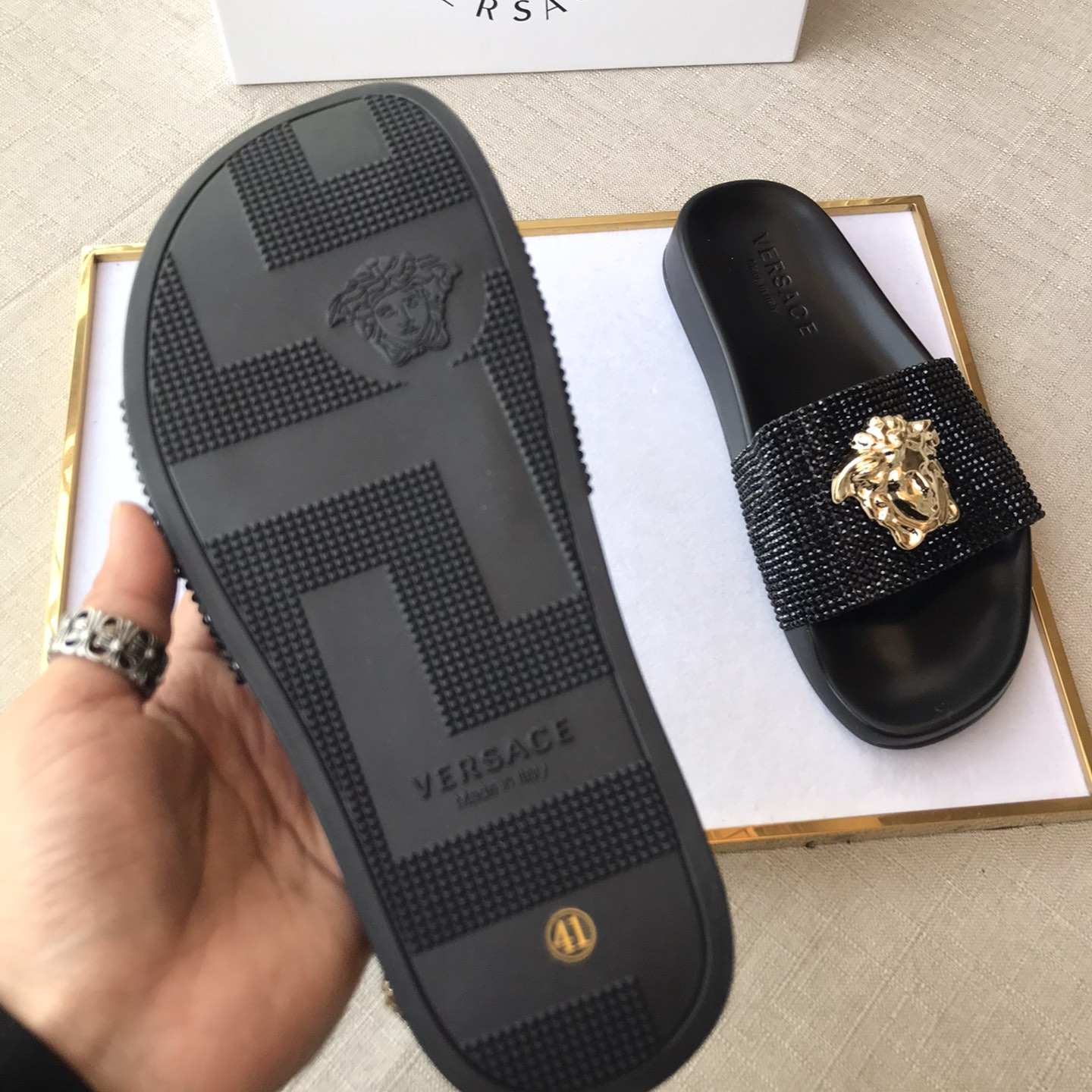 Versace Mens Women Sandals Gr. 36-46