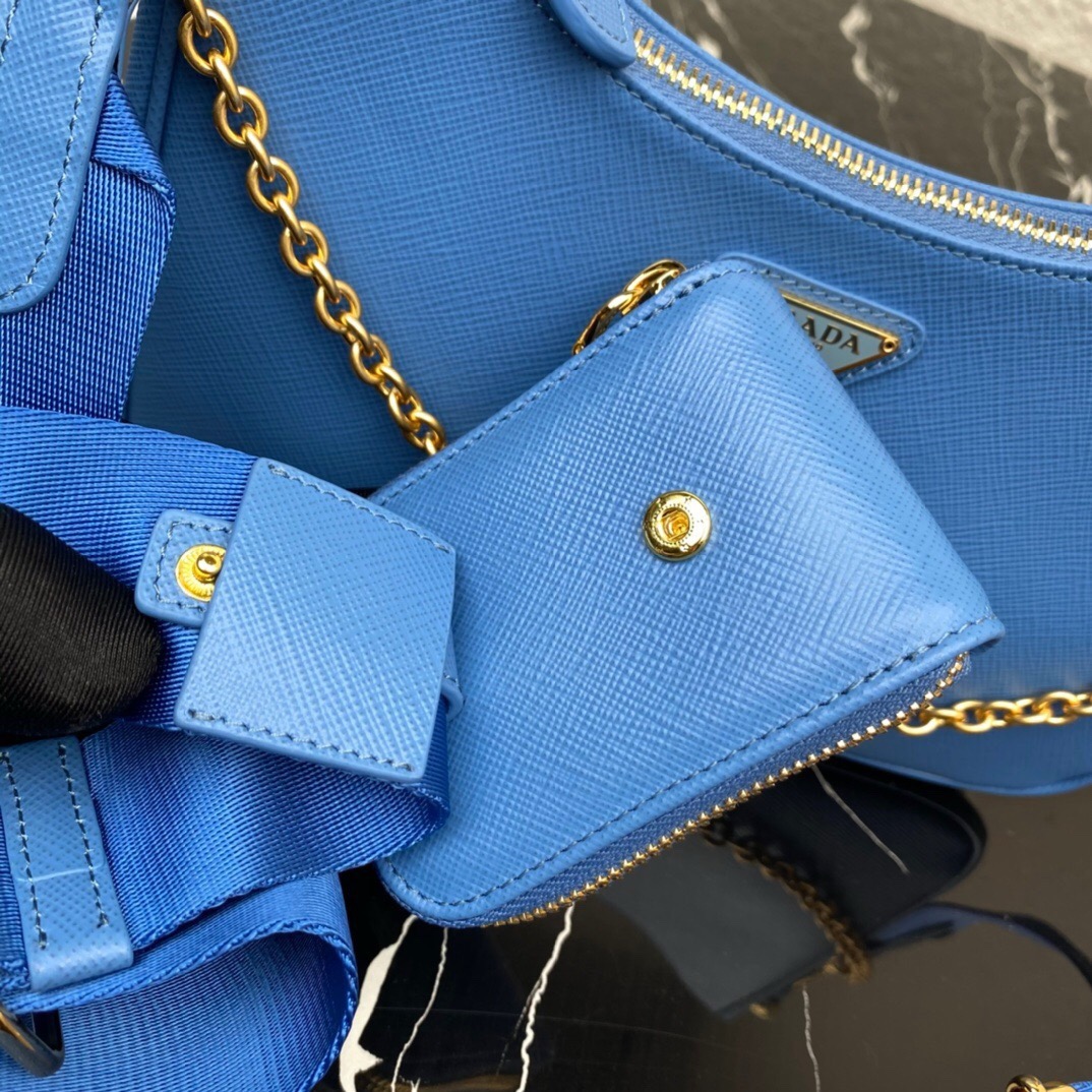 Prada 1BH204 Redition 2005 Women Bags Leather 22*18*6cm