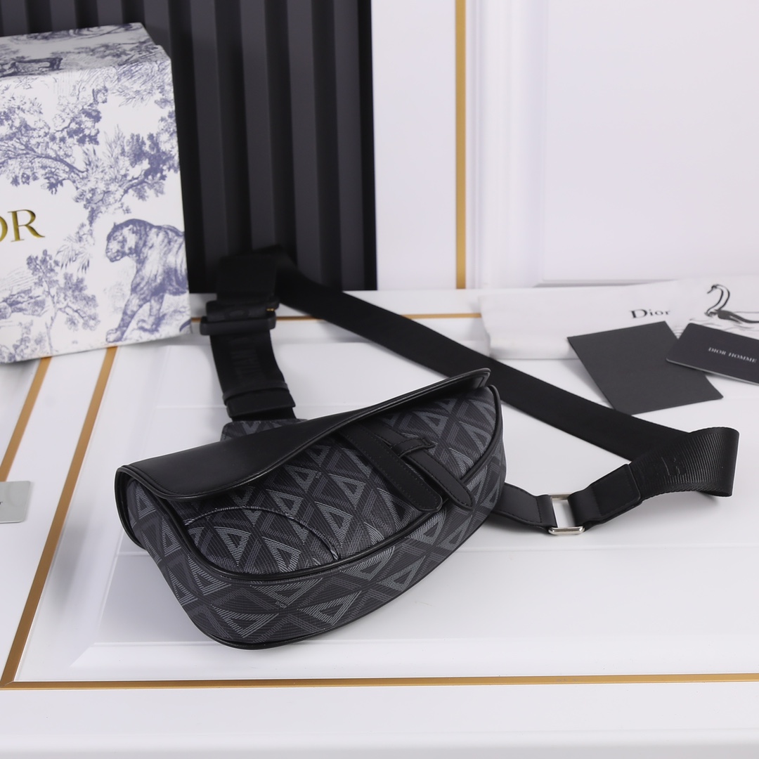 Dior 2022SS Pre-Fall Saddle Men Shoulder Bags 20*28.6*5cm