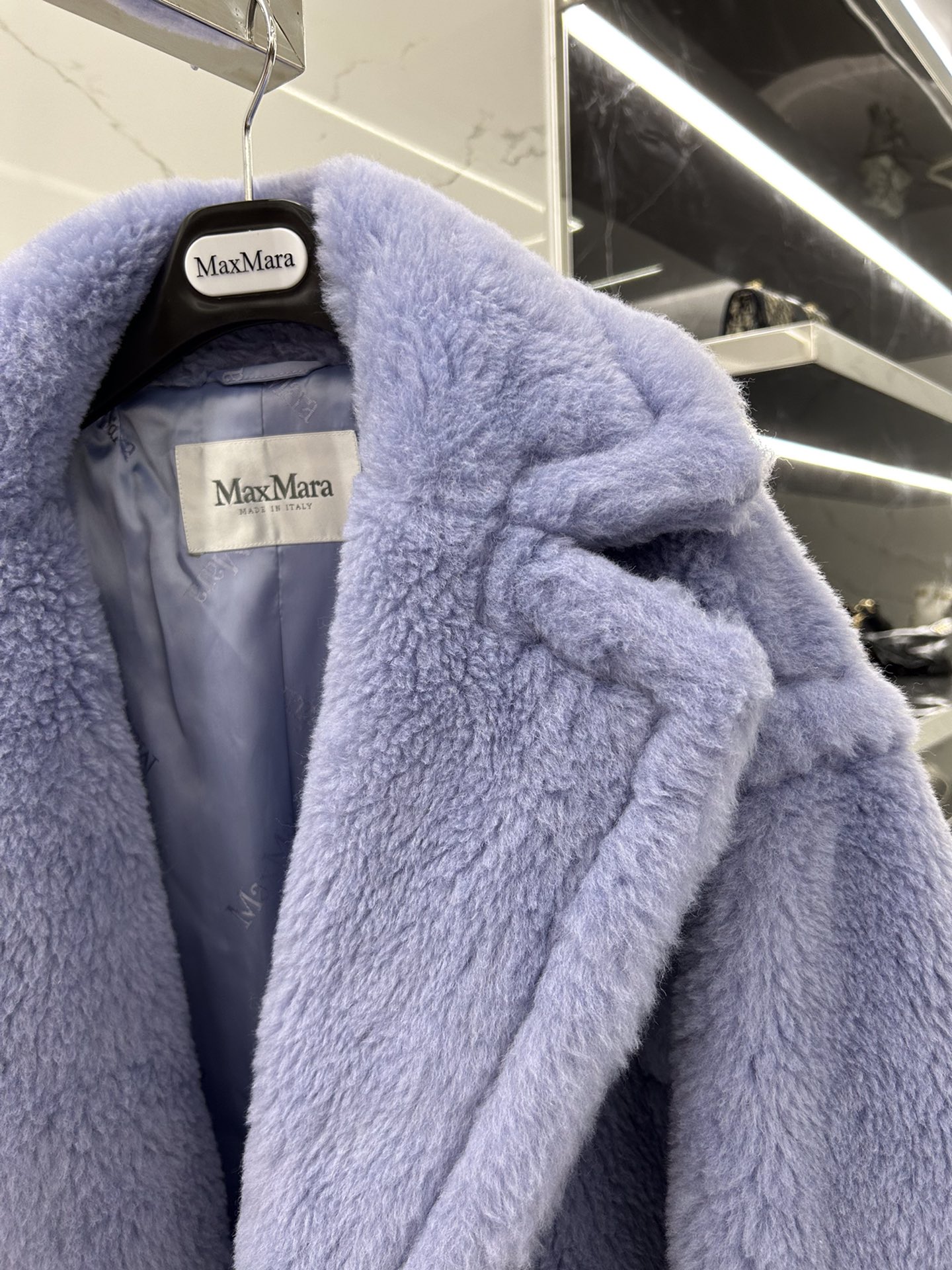 Max Mara Teddy fur long coat Size XS-M