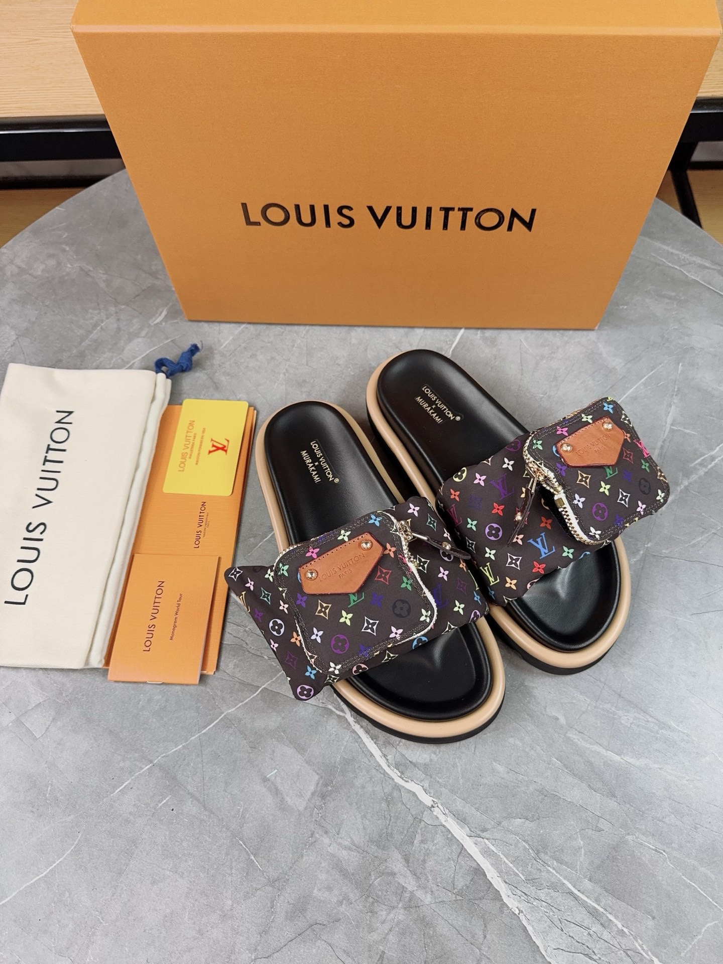 Louis Vuitton Pool Pillow Flat Comfort Slippers Size 36-46