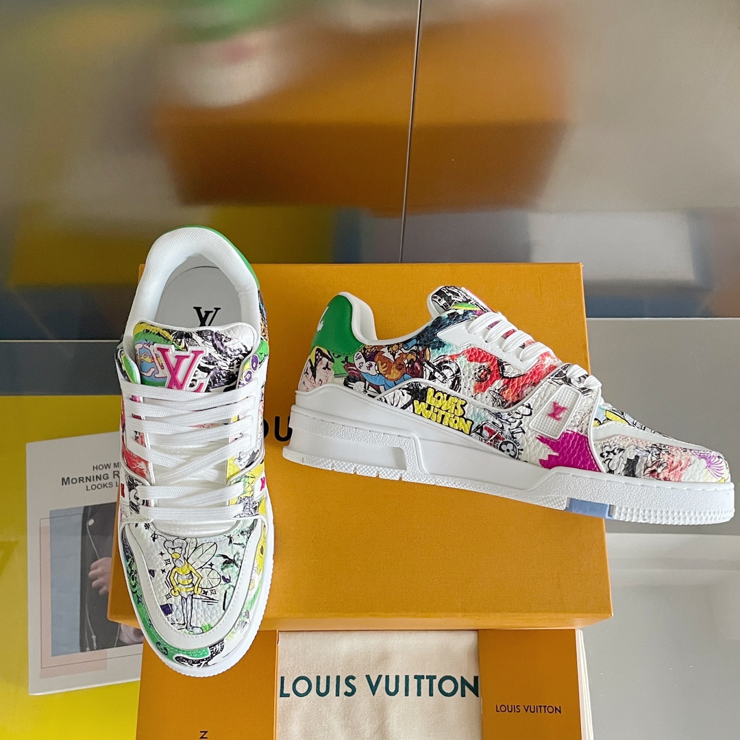 Louis Vuitton 2024New LV Trainer Sneaker Size 36-46