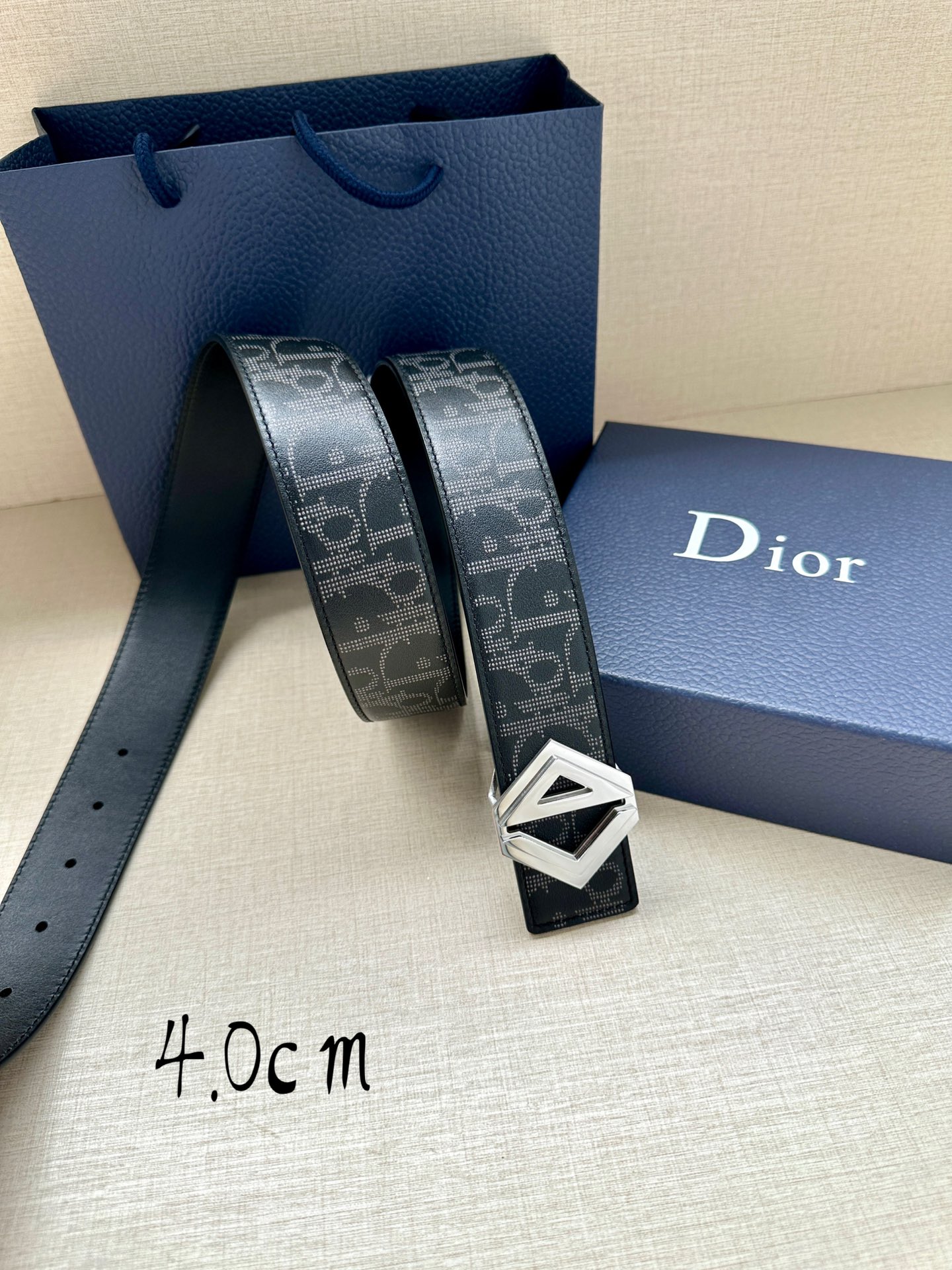 Dior Men Belt Width 4cm