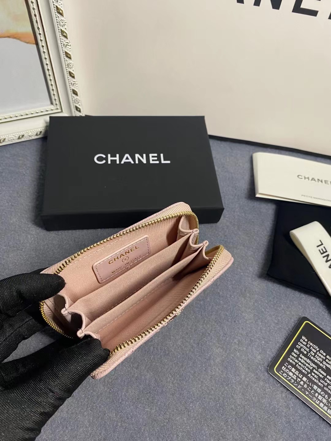 Chanel Card Holder Size 11*7*2cm