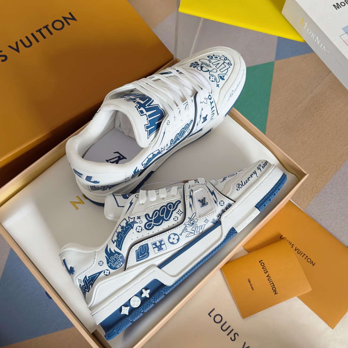 Louis Vuitton 2024New LV Trainer Sneaker Size 40-46