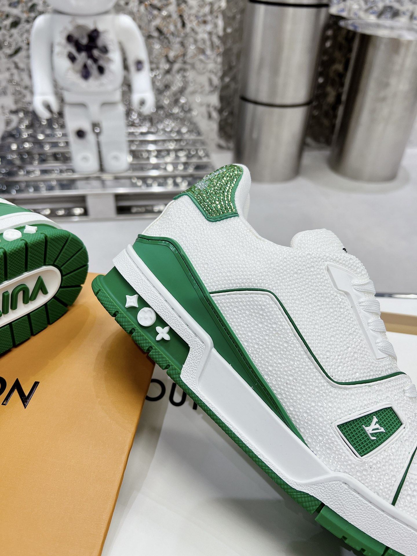 Louis Vuitton LV Trainer Diamond Sneaker Size 36-46