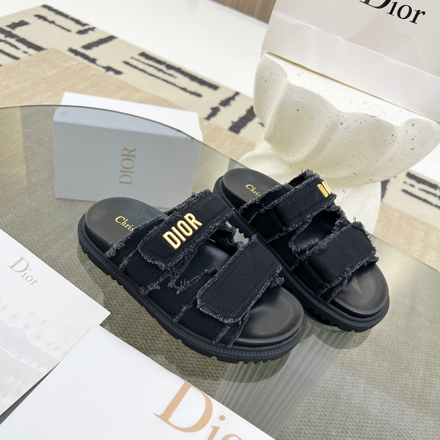 Dior Velcro Women Slippers Size 36-41