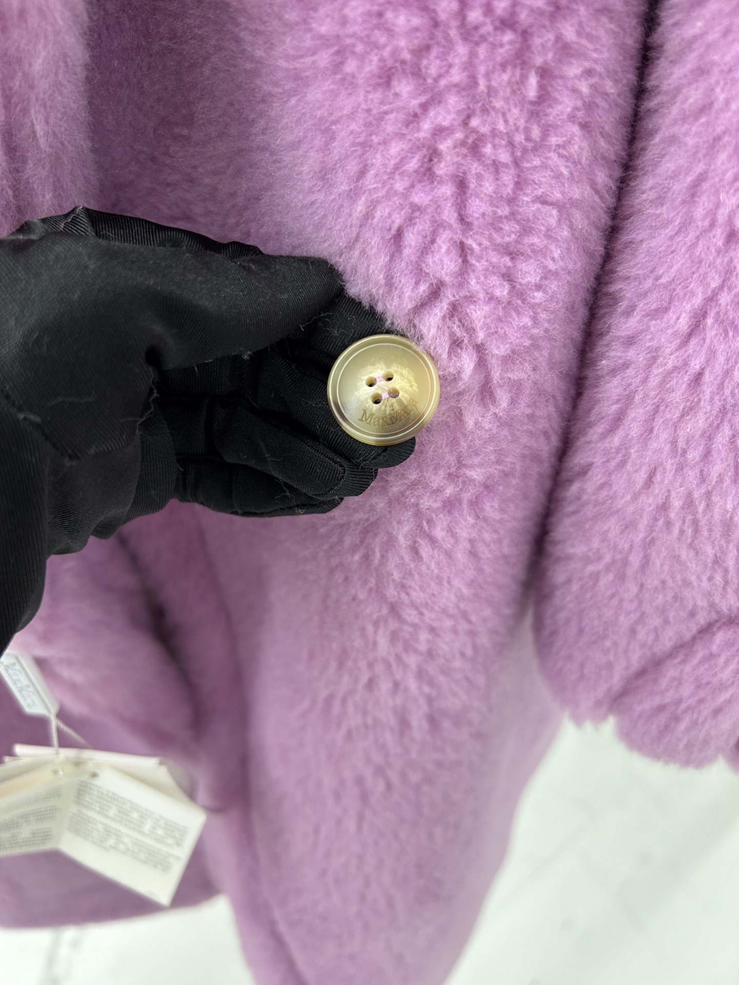 Max Mara Teddy fur long coat Size XS-M