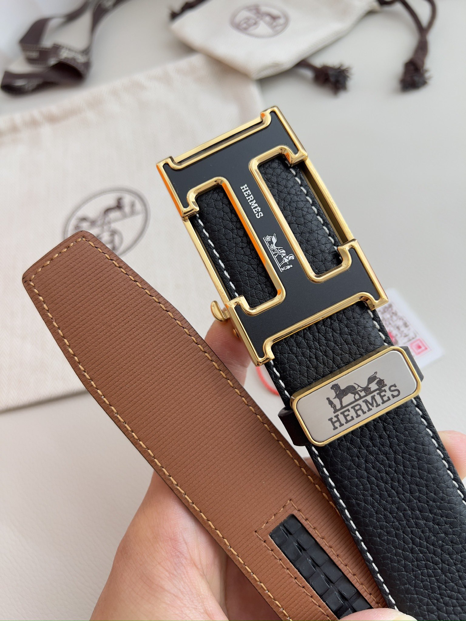 Hermes Men Belt Width 3.5cm