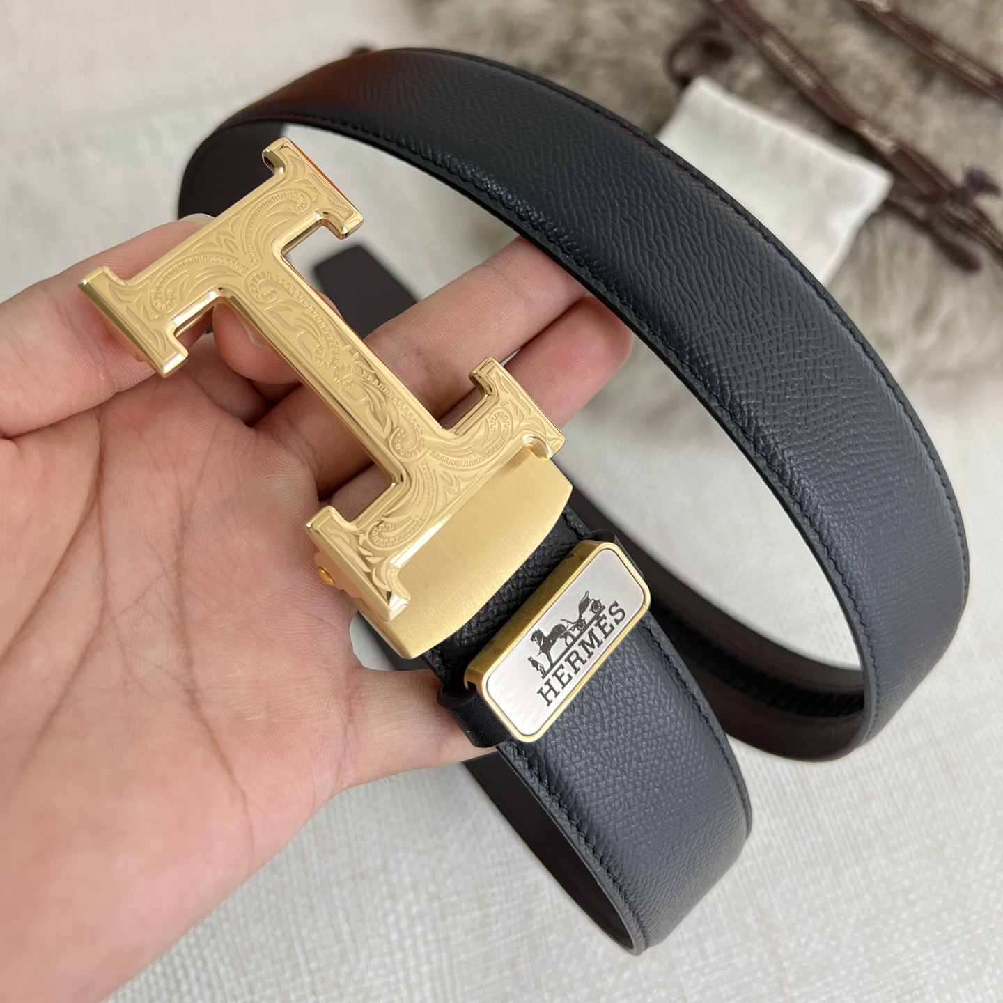 Hermes Men Belt Width 3.5cm