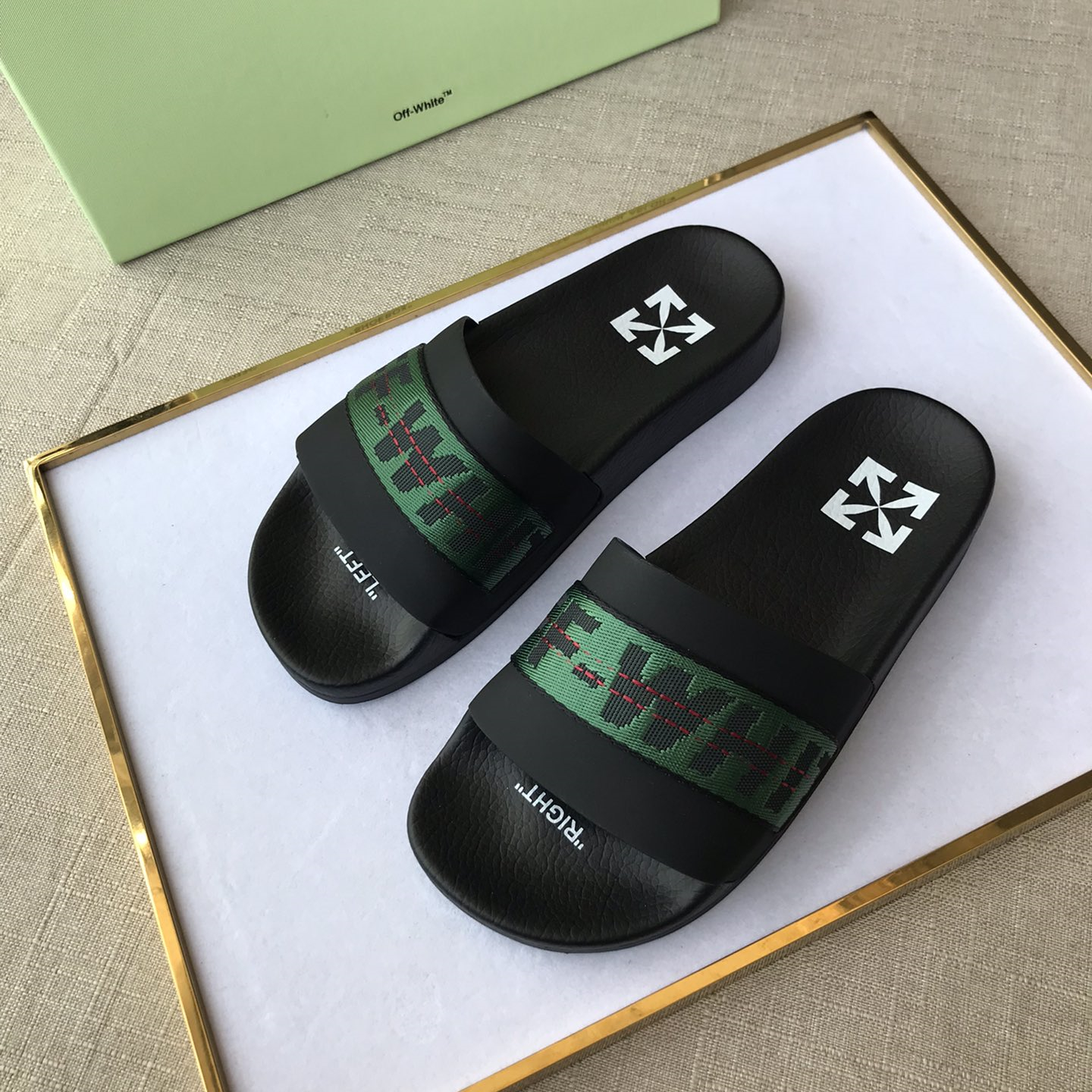 OFF White Mens Women Sandals Gr. 36-46