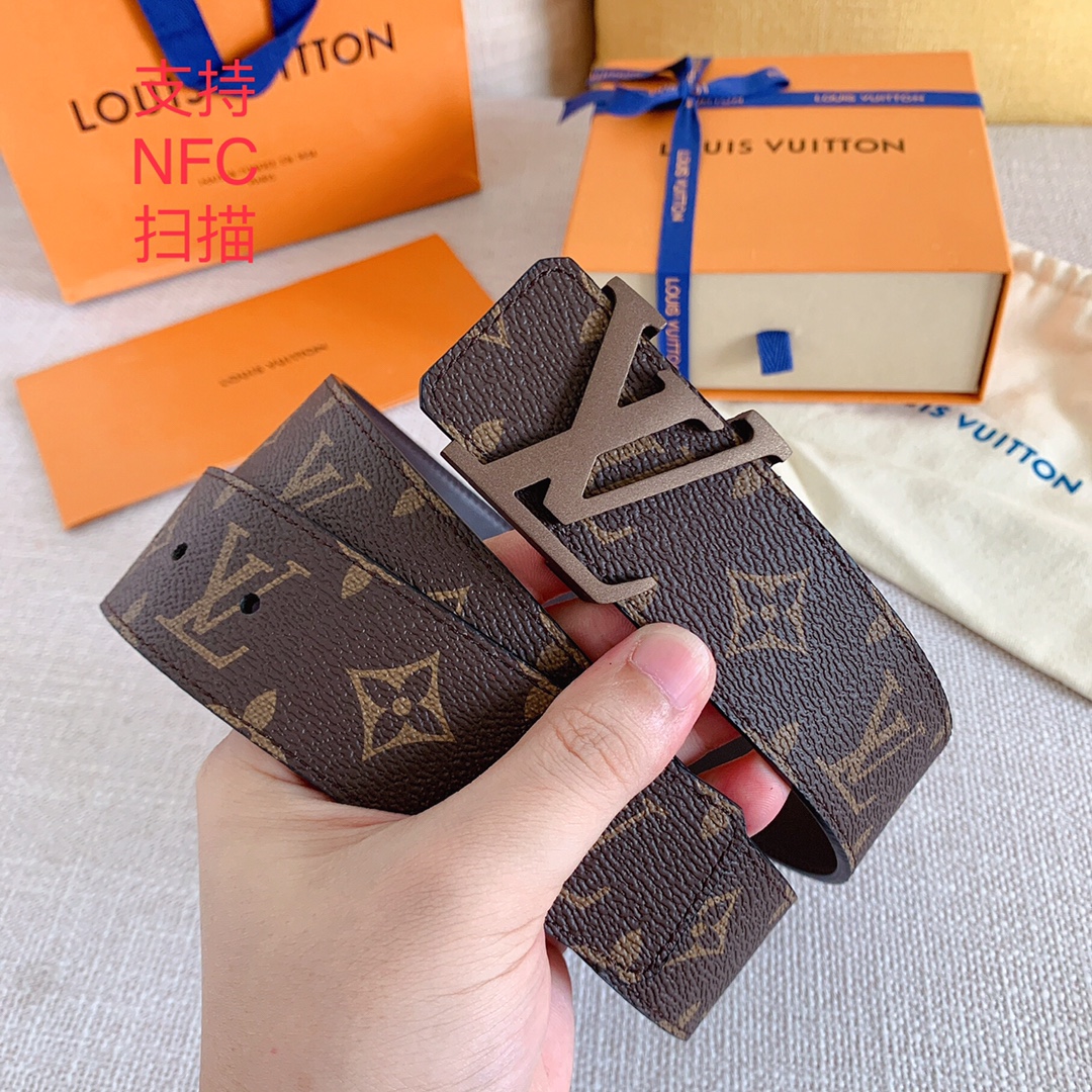 Louis Vuitton Men Belt Width 4cm