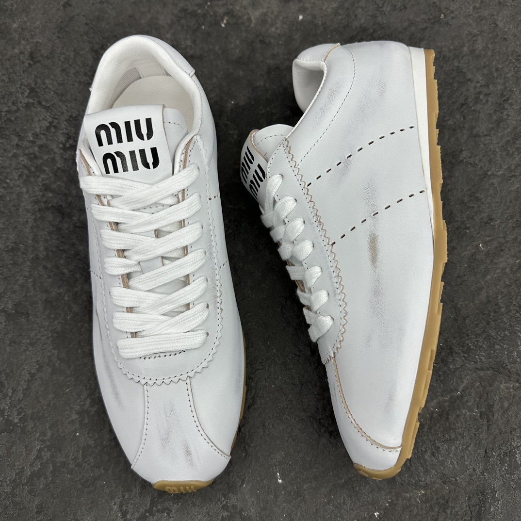 MiuMiu Plume Nappa Sneaker Size 35-40