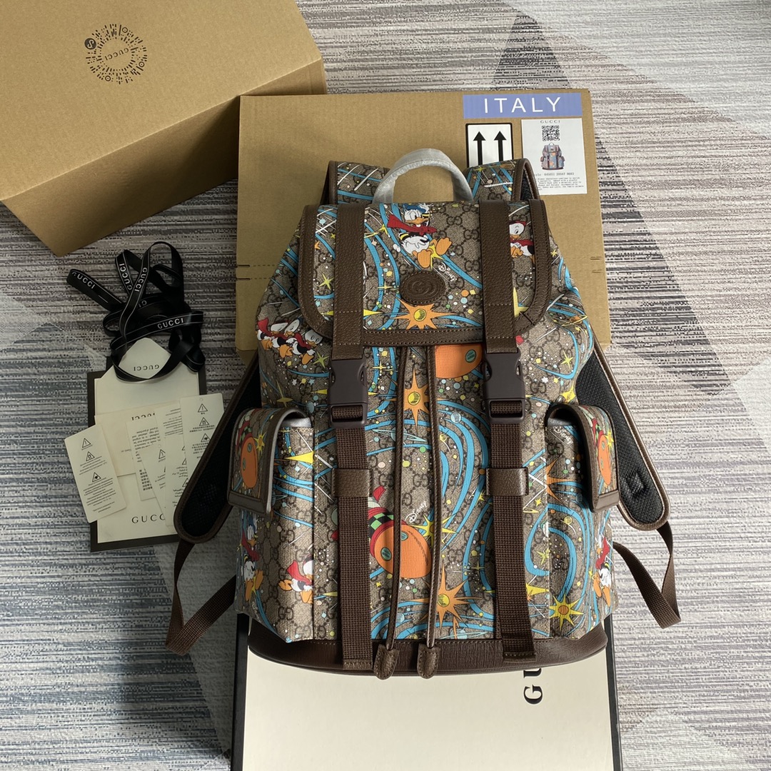 Gucci Mens/Women Outdoor Backpack Bags Rucksack 44*34.5*12.5cm