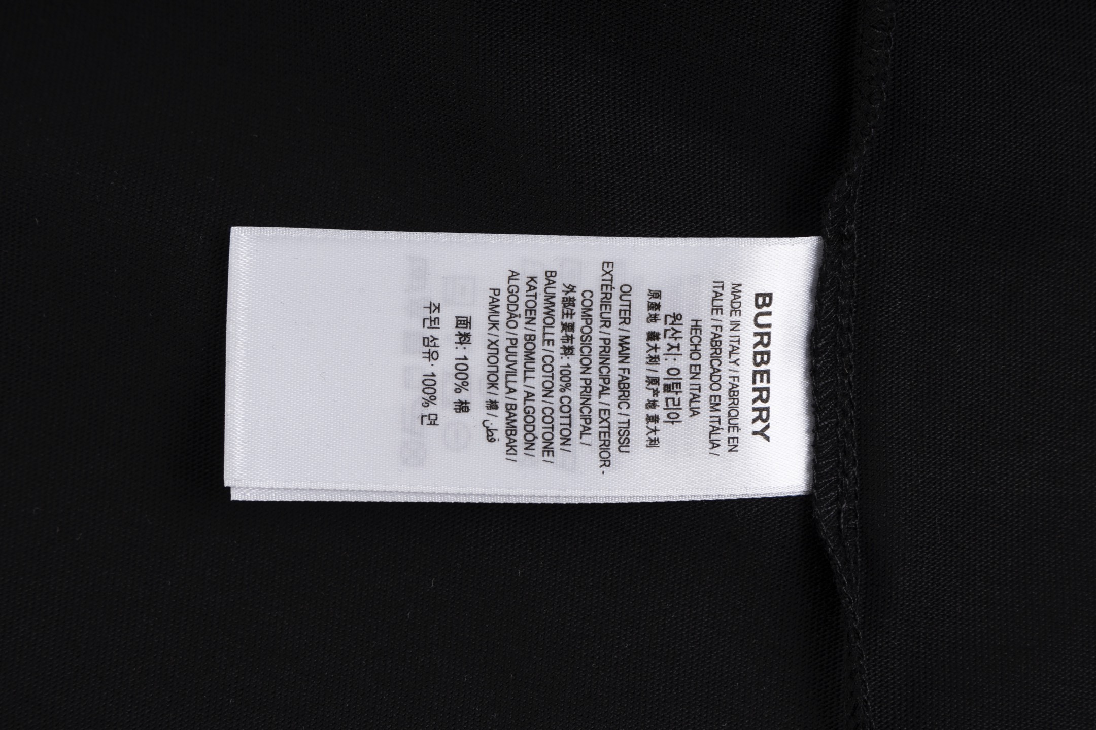 Burberry Cotton T Shirt  Embroider Size XS-L