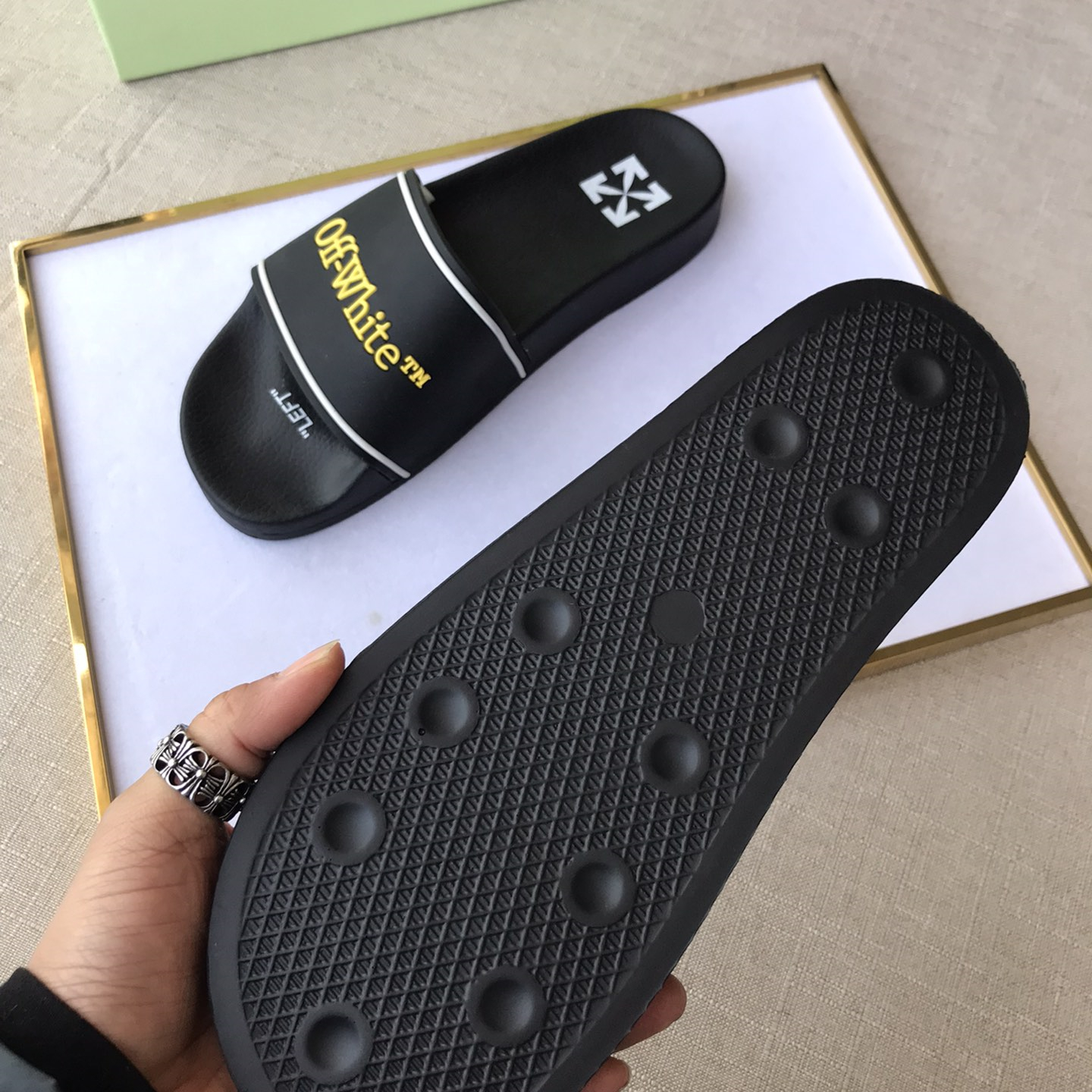 OFF White Mens Women Sandals Gr. 36-46