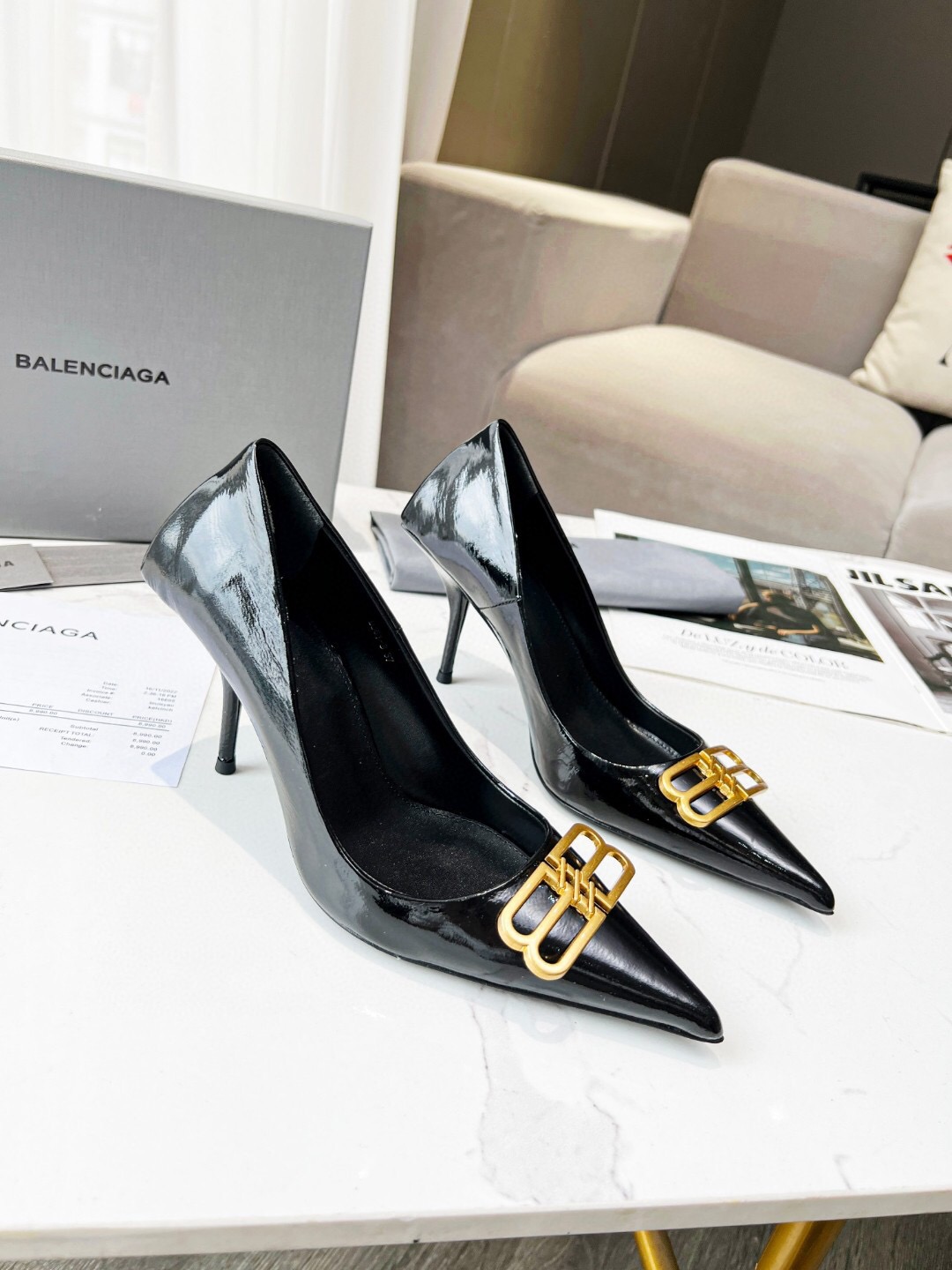 Balenciaga Square Knife BB Pumps Size 35-40 2-Color