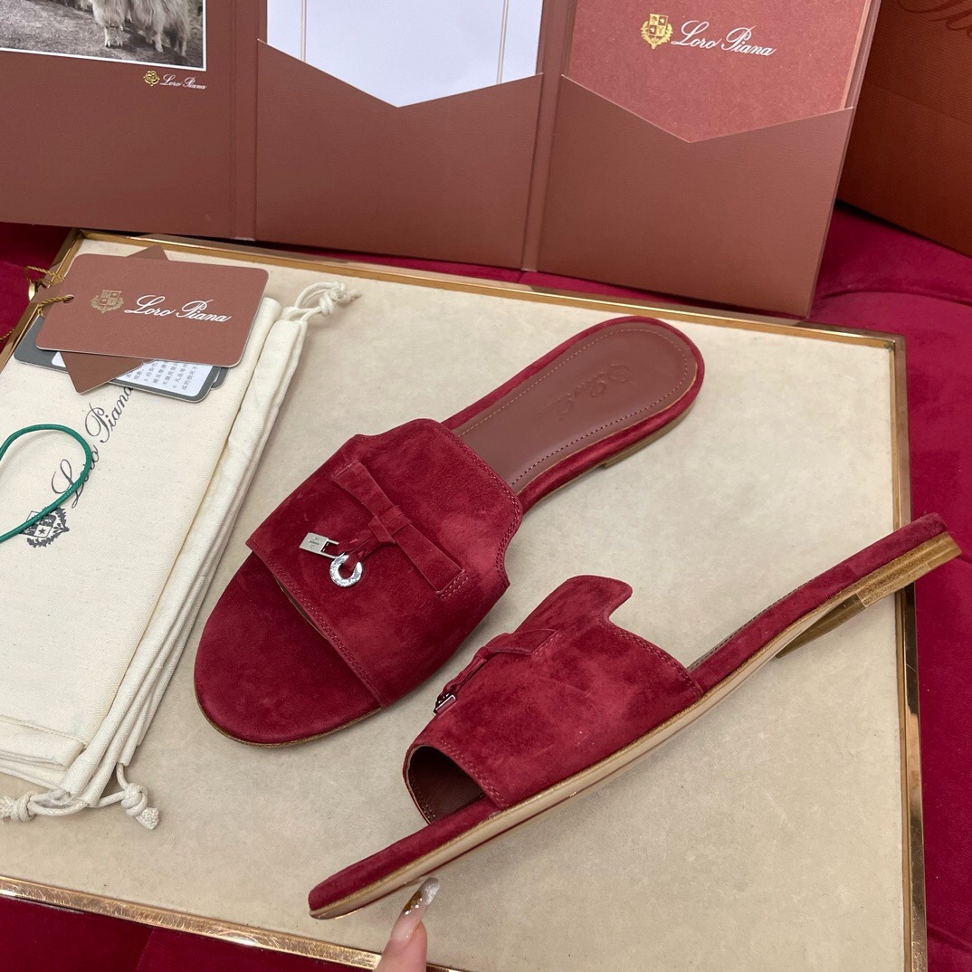 Loro Piana Charms Slipper Women Slippers Size 36-41