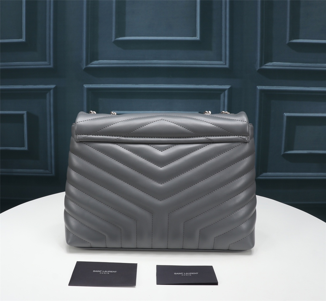 YSL Lou Lou Puffer Women Shoulder Bags Size 30cm