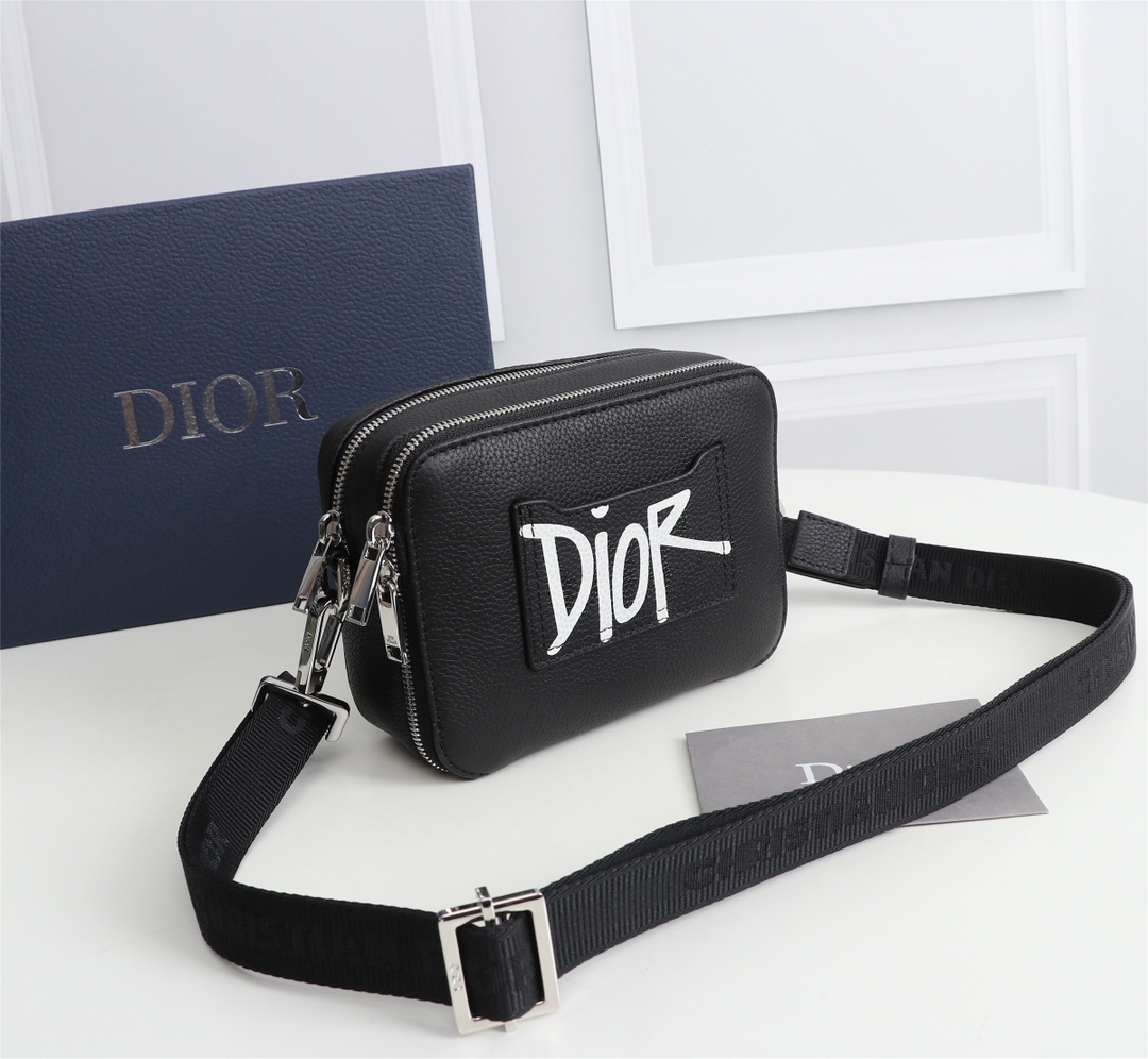 Dior Mens Shoulder Bags 17*12.5*5cm