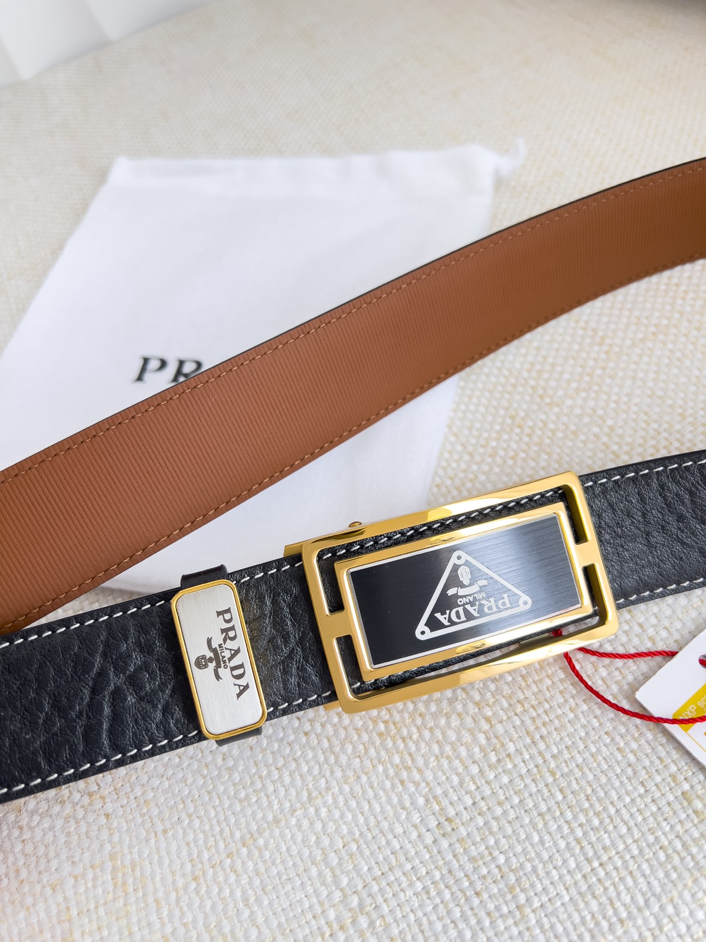 Prada Men Belt Width 3.5cm