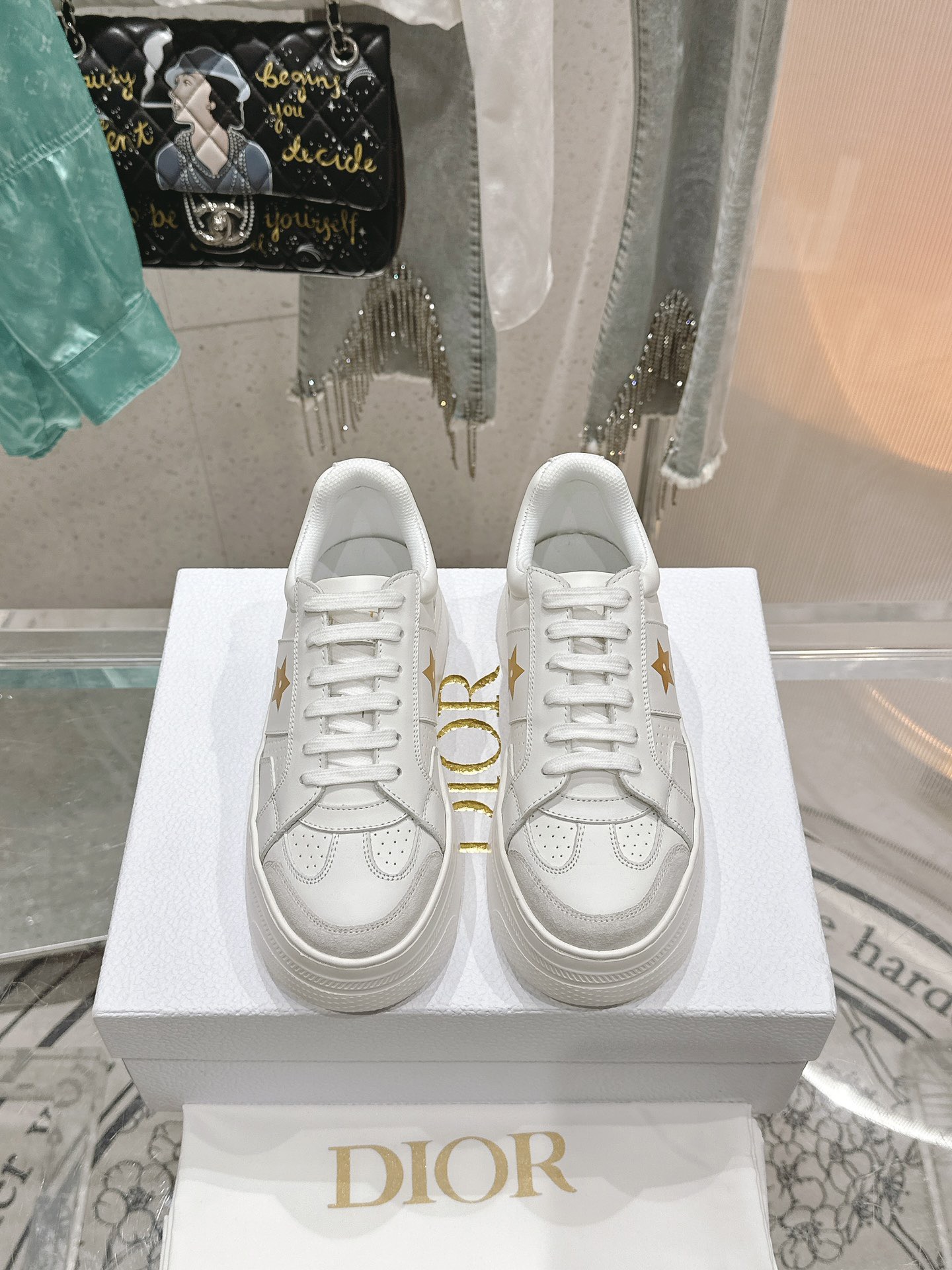 Dior Star Sneaker mit Plateausohle Size 36-41